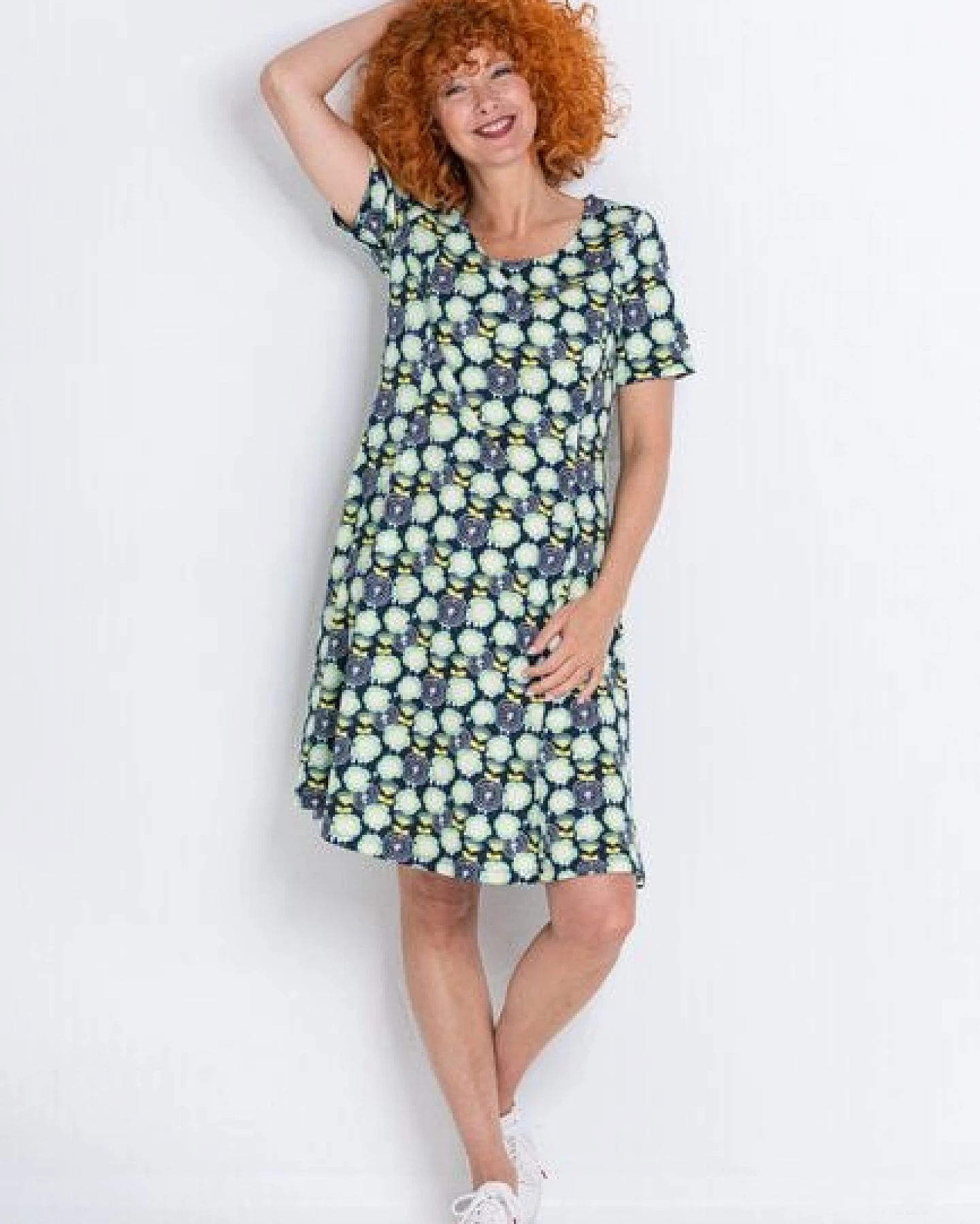 Heidekönigin Jerseykleid A-Linie – Ansicht 2