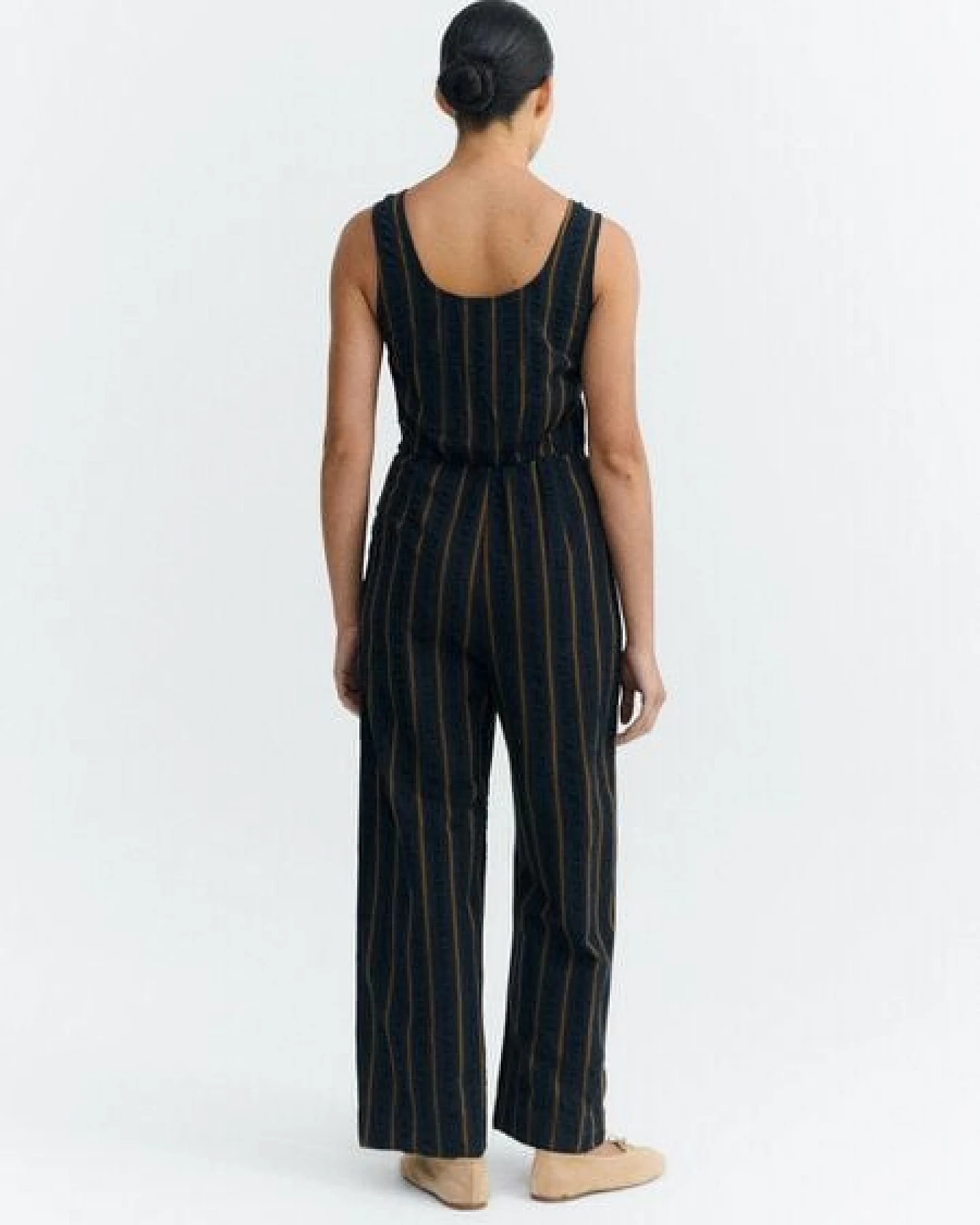 thinking mu Damen Jumpsuit - Raflesia Seersucker - aus Bio-Baumwolle – Ansicht 4
