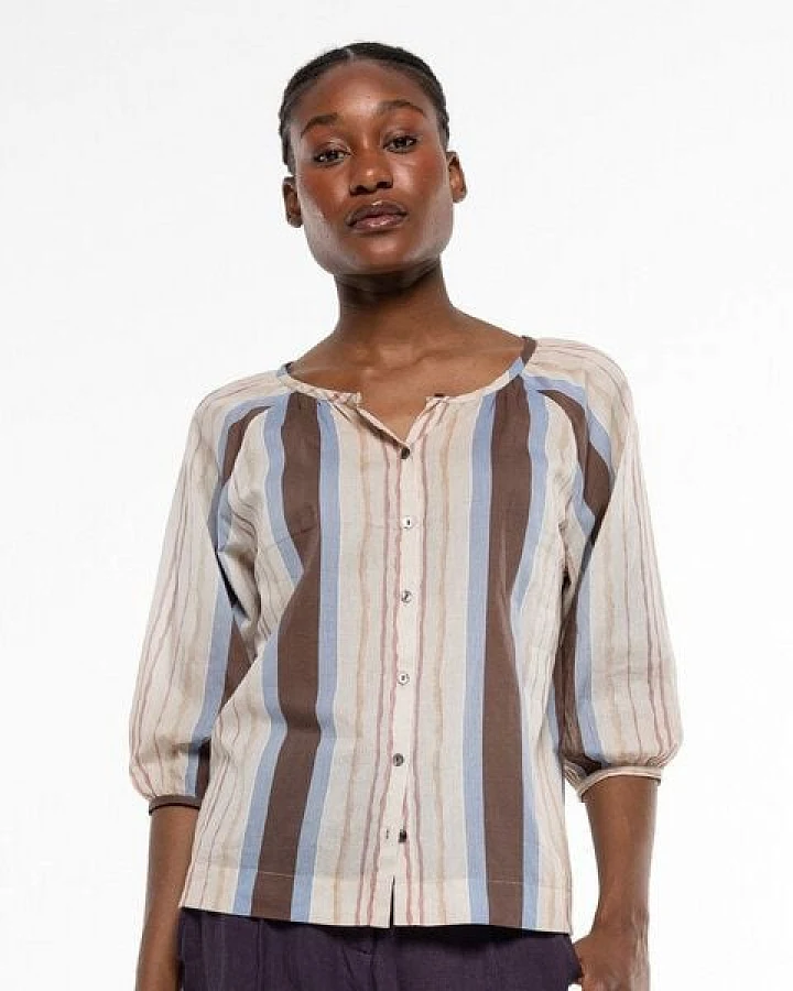 Alma & Lovis Stylische Sommerbluse aus feinster Bio-Baumwolle
