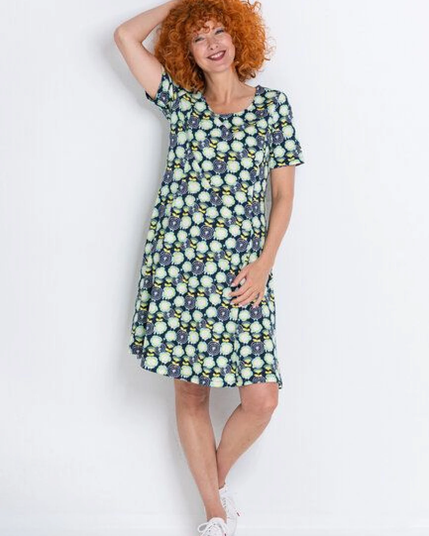 Heidekönigin Jerseykleid A-Linie – Ansicht 2