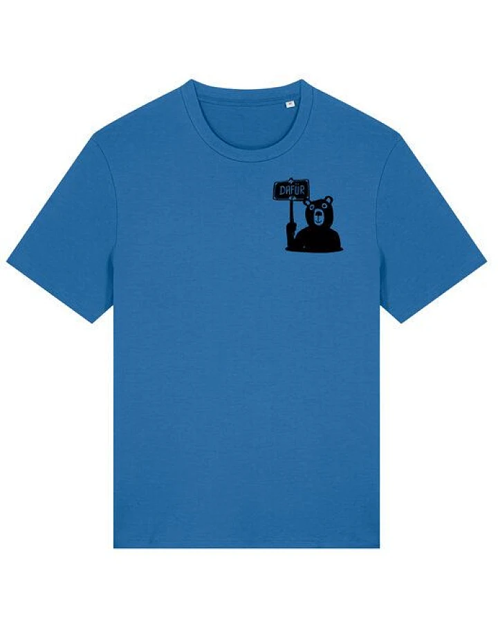 päfjes Der Bär ist DAFÜR! Du auch? - Fair Wear Männer Unisex Bio T-Shirt Siebdruck