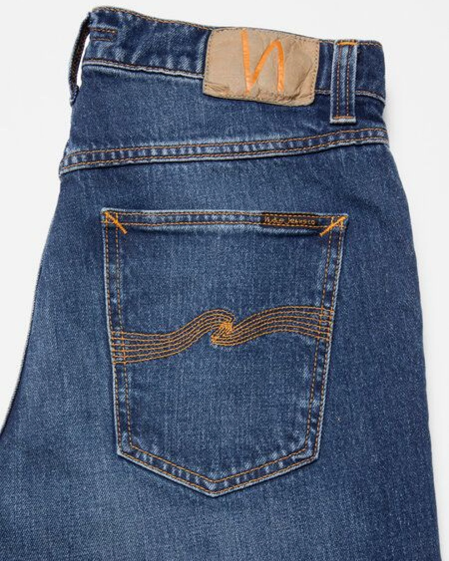 Nudie Jeans Solid Ollie - Wild Blue – Ansicht 3