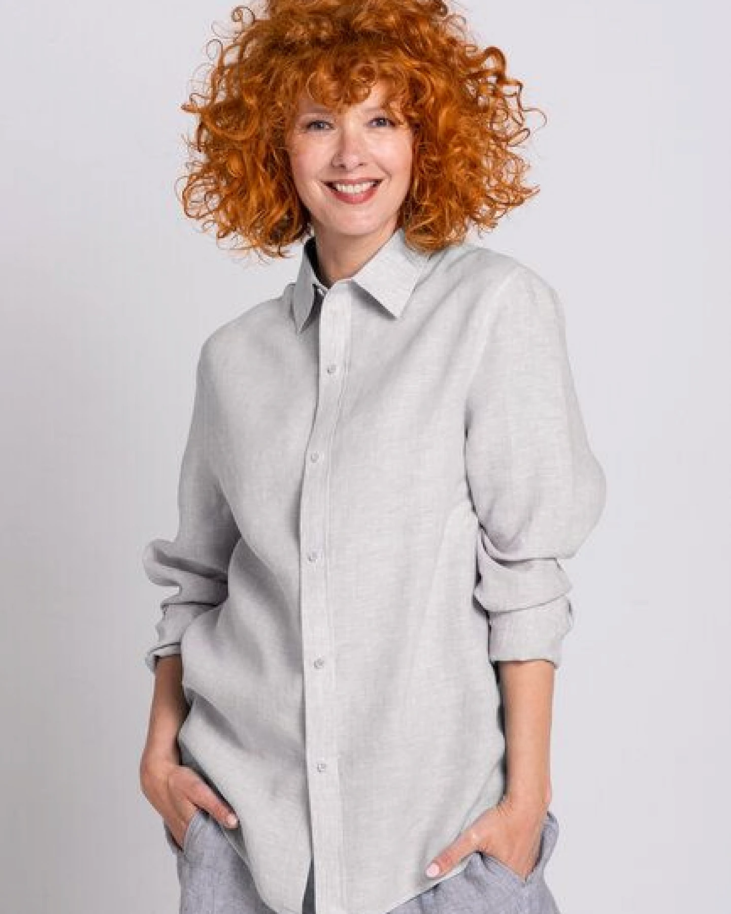 Heidekönigin Leinen Hemdbluse Delavé – Ansicht 2