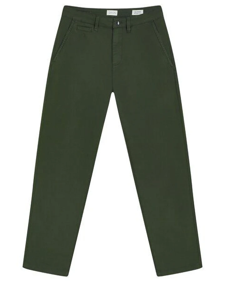 DAWN Chino-Hose ELYSIAN Paper Touch Twill Khaki Green