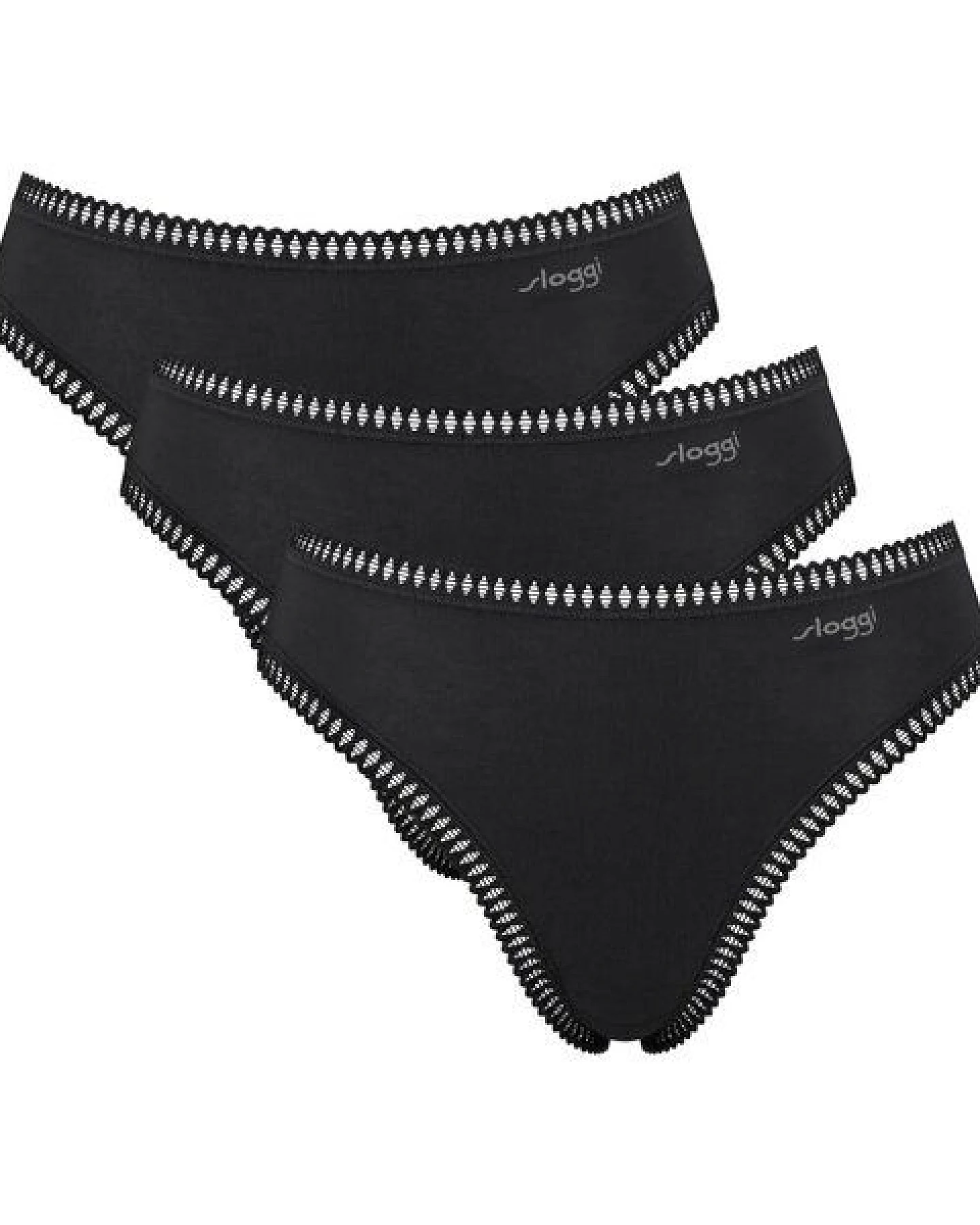 Sloggi 3er Pack Slips mit hohen Beinausschnitt – Ansicht 4