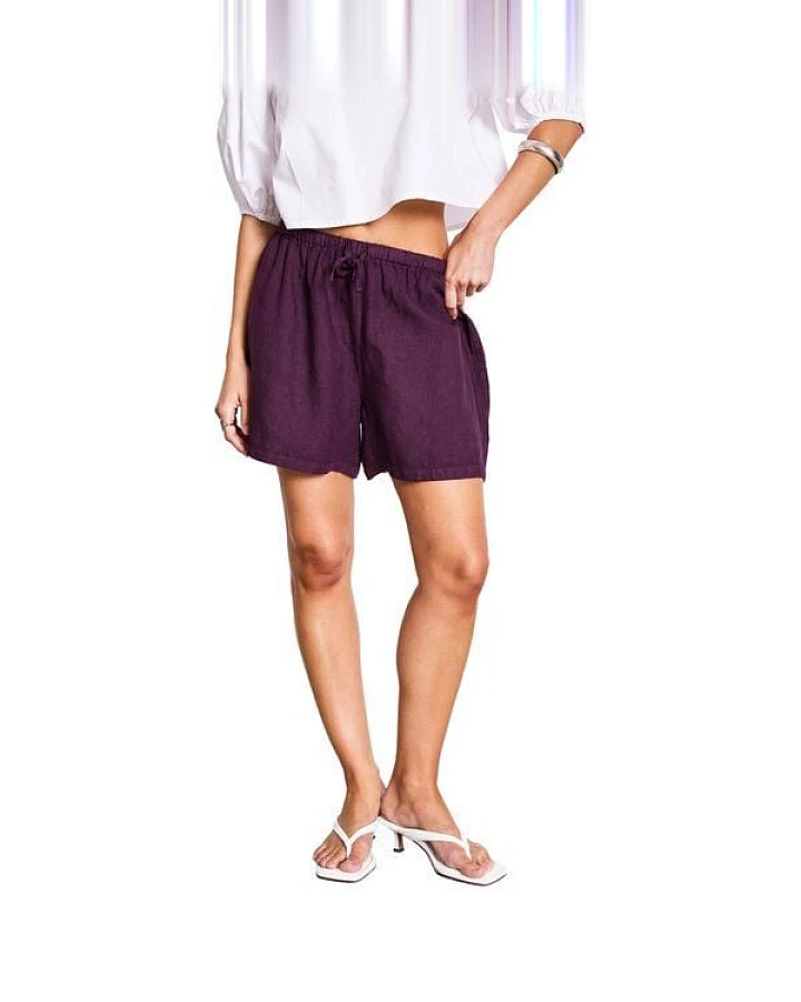 JAN 'N JUNE Leinen-Shorts Drawstring MARUM