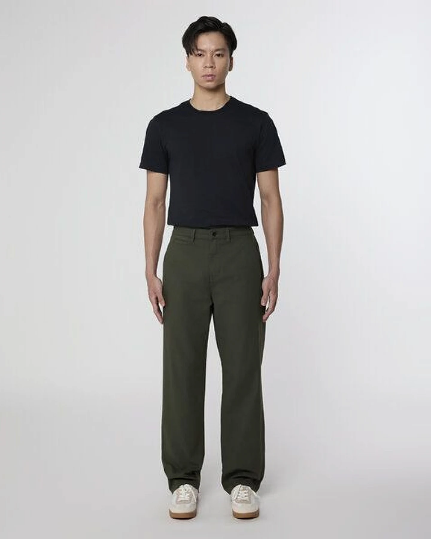 DAWN Chino-Hose ELYSIAN Paper Touch Twill Khaki Green – Ansicht 2