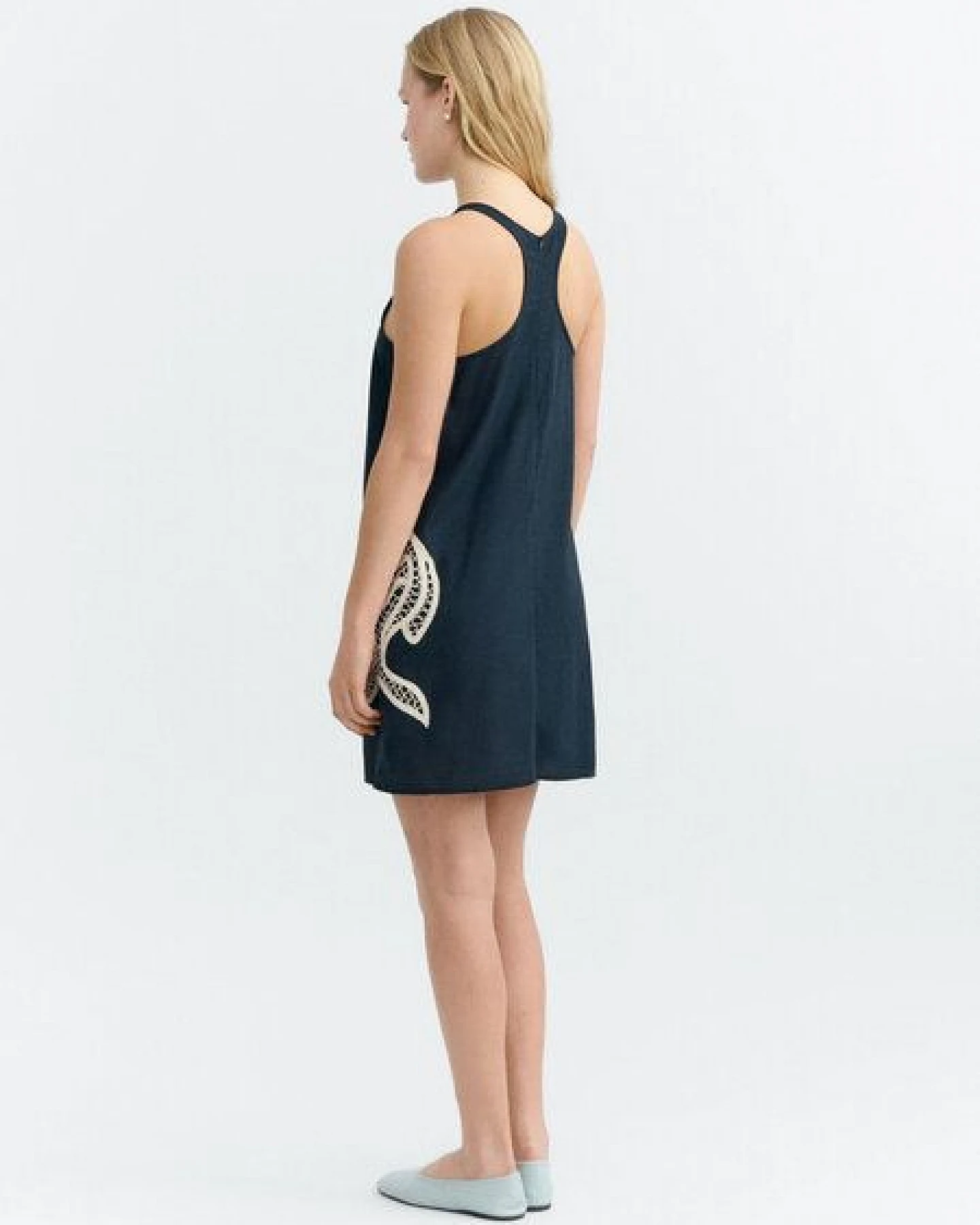 thinking mu Damen Kleid - Fish Patch Aniela - aus Bio-Baumwolle – Ansicht 4