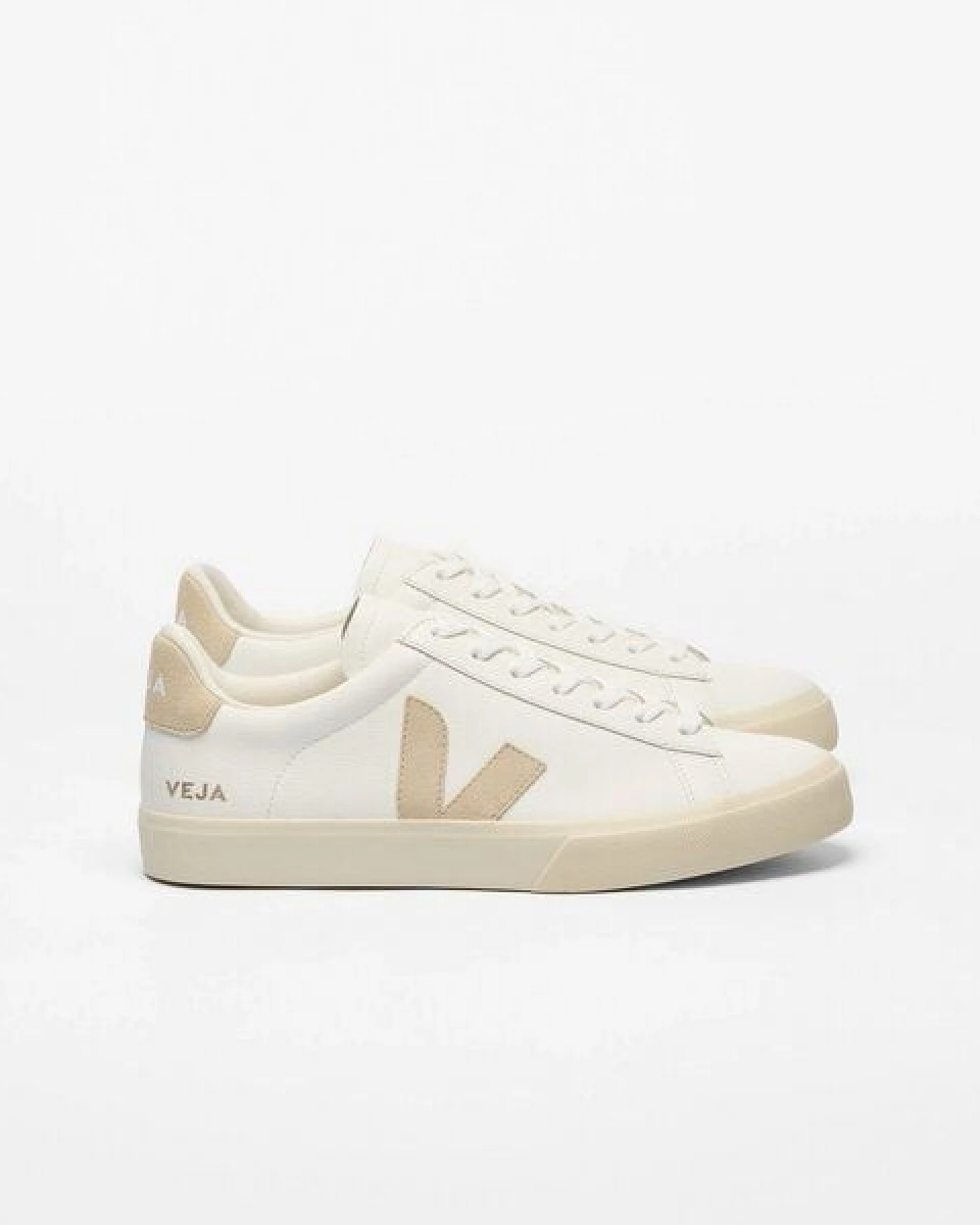 VEJA - Campo Leather Extra White Almond Herrenschuh – Ansicht 3
