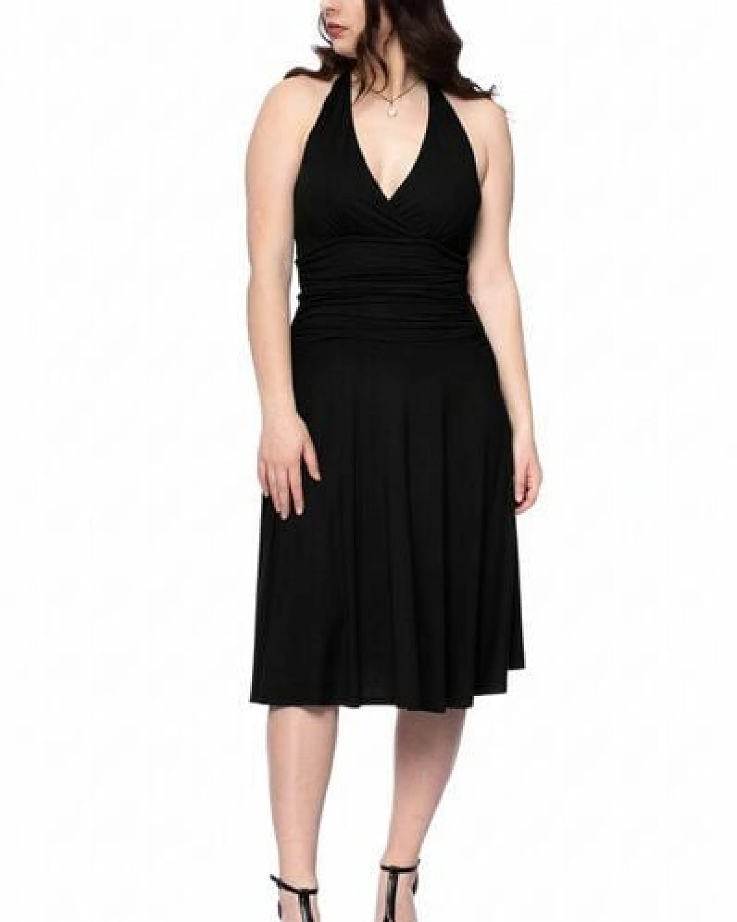 Ingoria TORRIE rückenfreies Neckholder Kleid – Ansicht 4