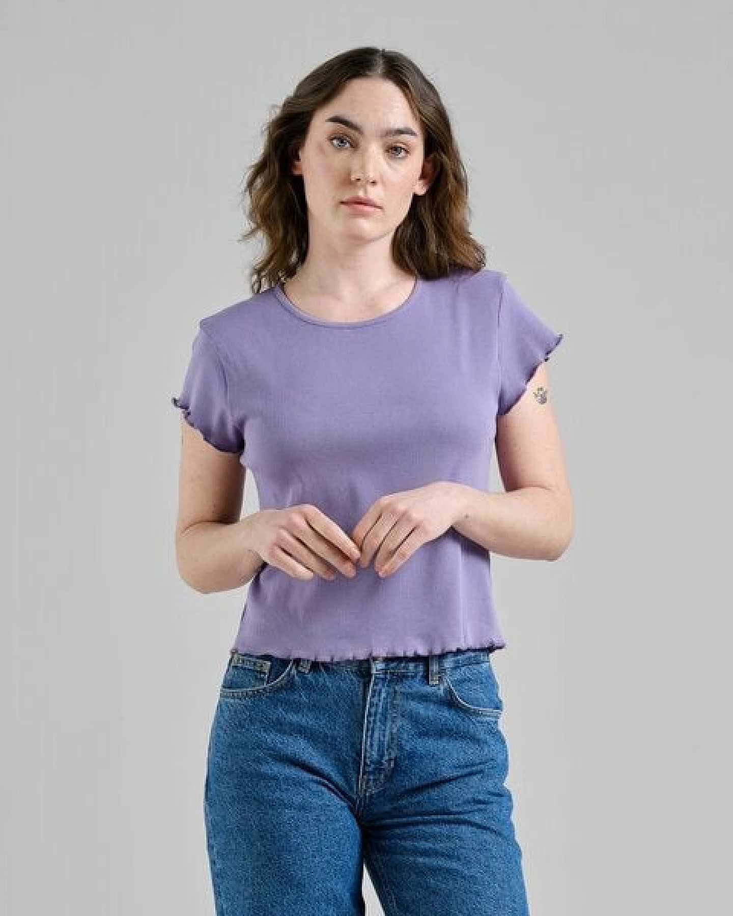 DEDICATED Damen T-Shirt - Rib Top Ven – Ansicht 2