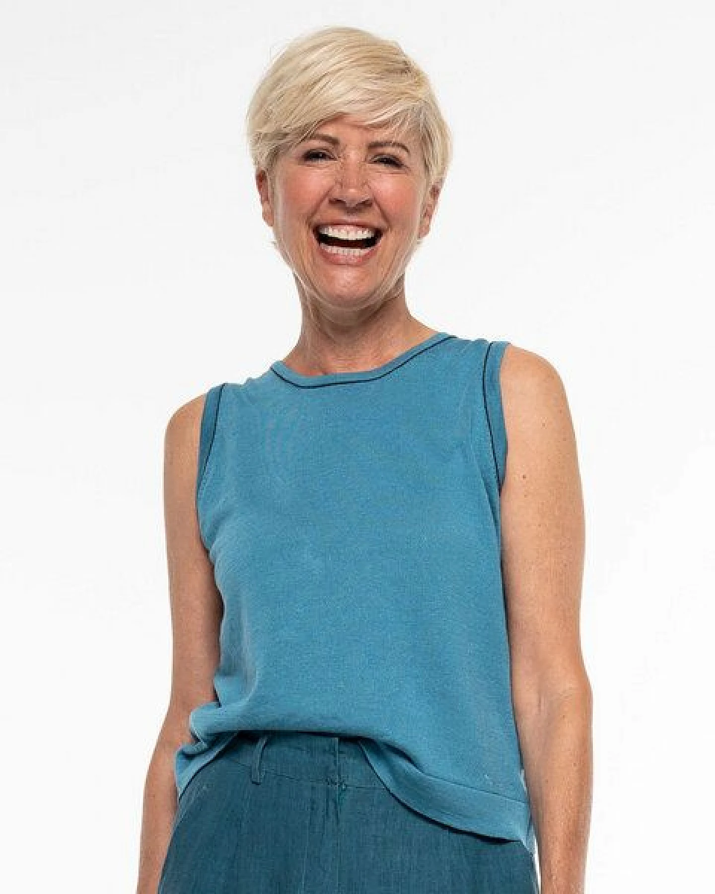 Alma & Lovis Leichtes Feinstrick-Top aus Leinen-Cotton-Mix – Ansicht 2