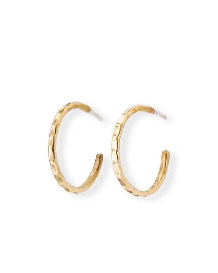 ting goods Zarte Creolen gehämmert, 20 mm