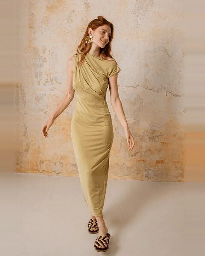 Cossac - Drape Midi Dress