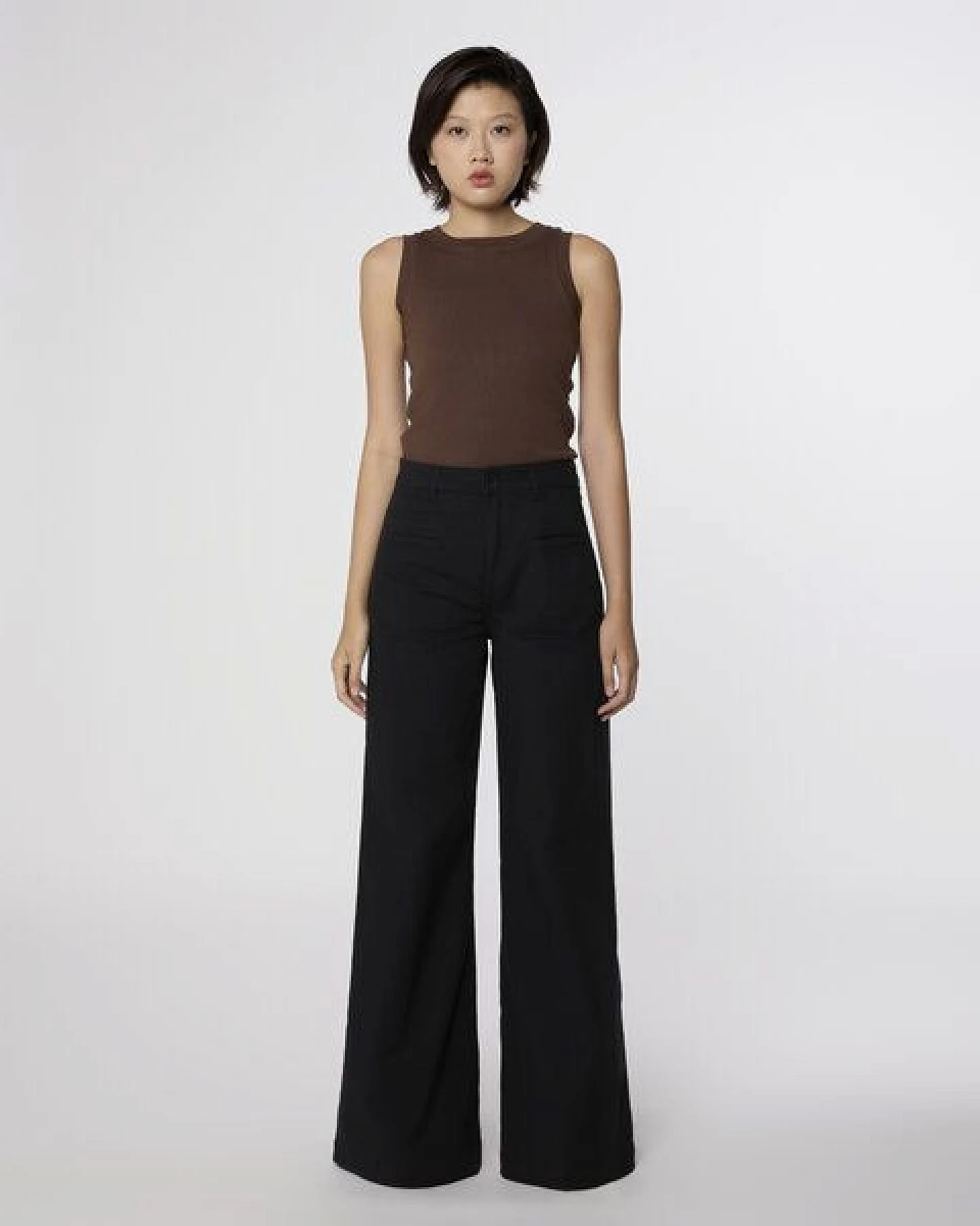DAWN Weite Hose BLAZE Paper Touch Super Wide Leg Black – Ansicht 2