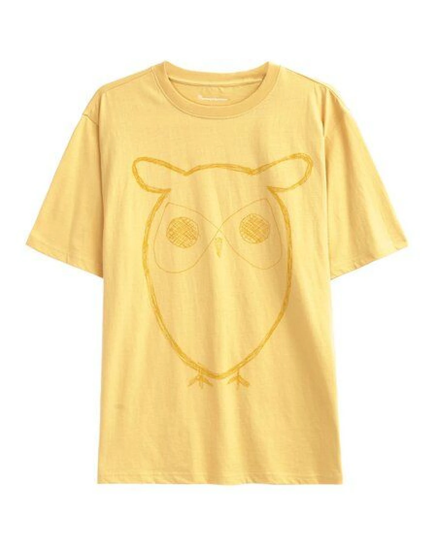 KnowledgeCotton Apparel T-Shirt ALDER Basic Tee mit Eulenprint – Ansicht 4