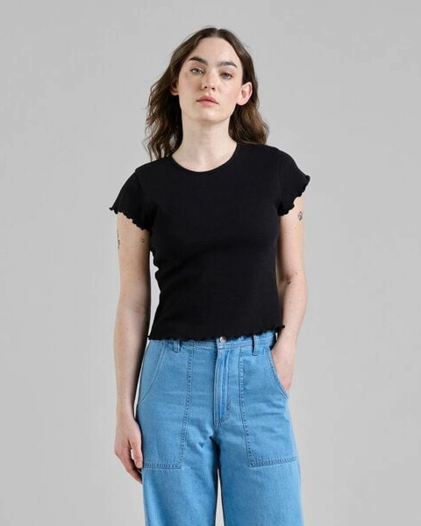 DEDICATED Damen T-Shirt - Rib Top Ven – Ansicht 4