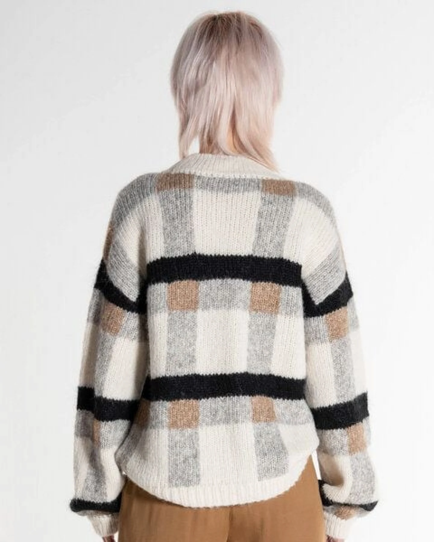Alma & Lovis Pullover im Loose-Fit aus Alpaka-/Baumwoll-Mix – Ansicht 4
