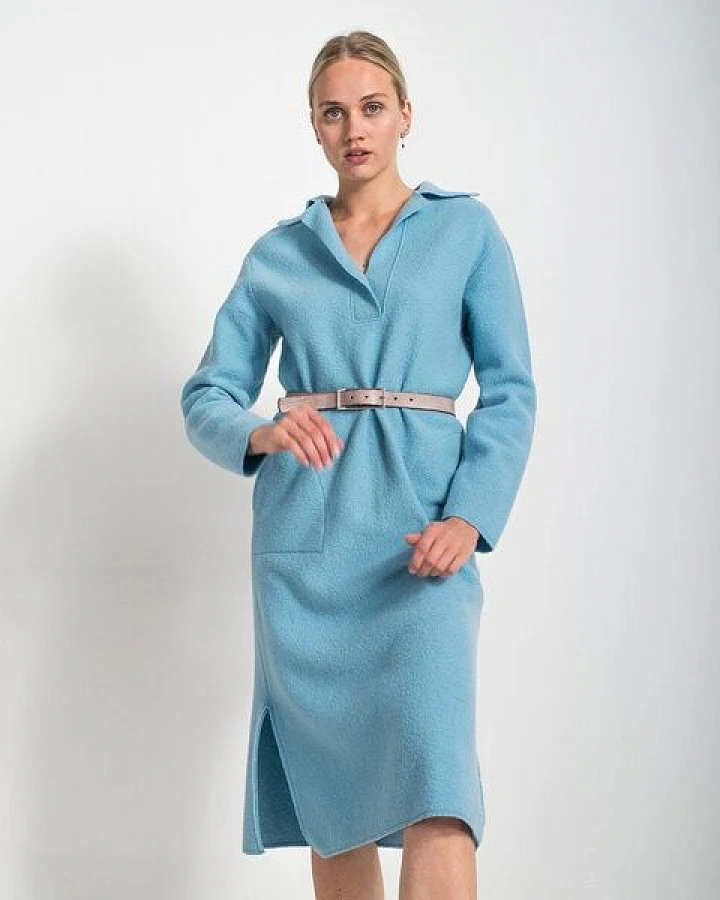 Alma & Lovis Legeres Maxikleid aus Bio-Wolle (kbT)