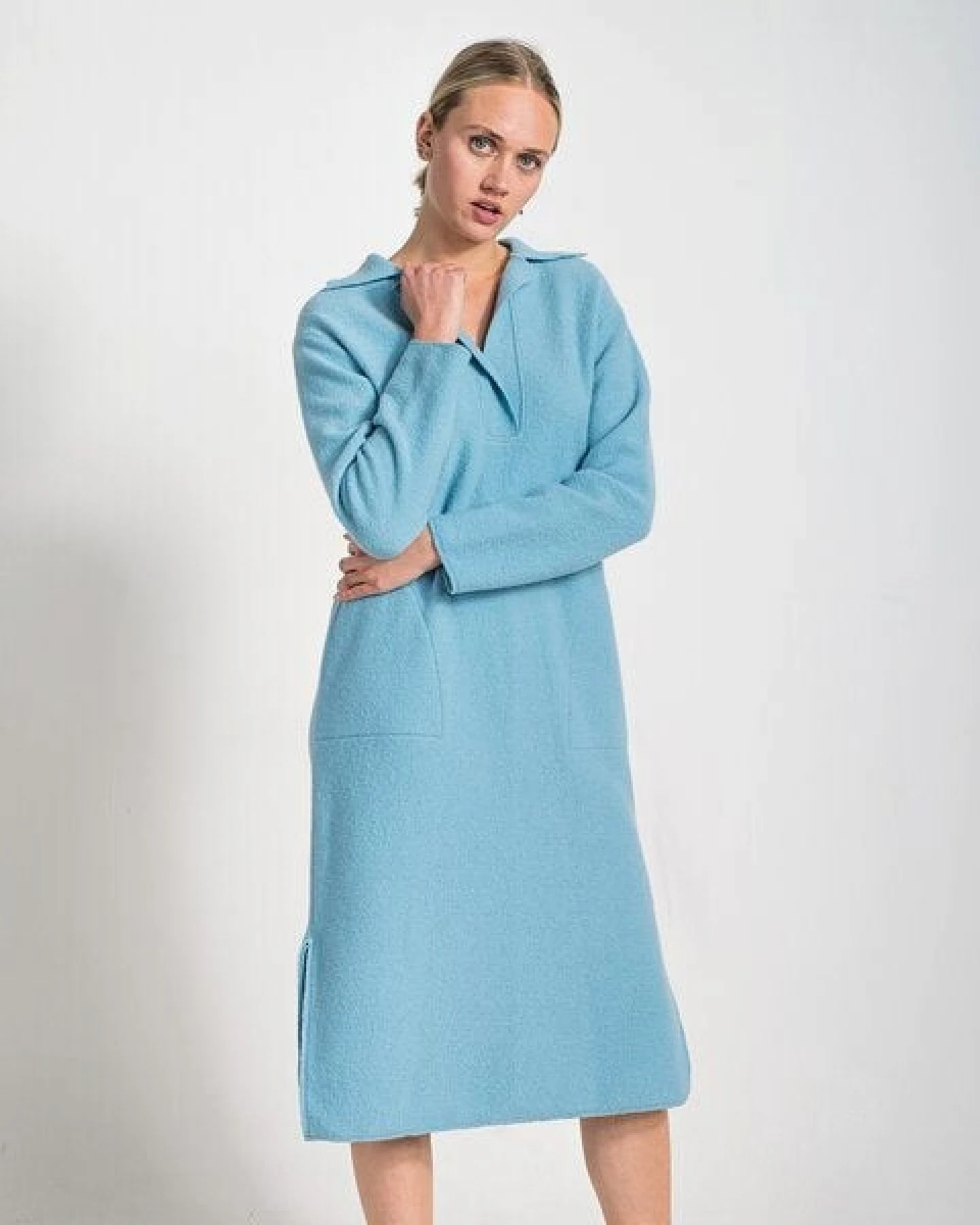 Alma & Lovis Legeres Maxikleid aus Bio-Wolle (kbT) – Ansicht 3