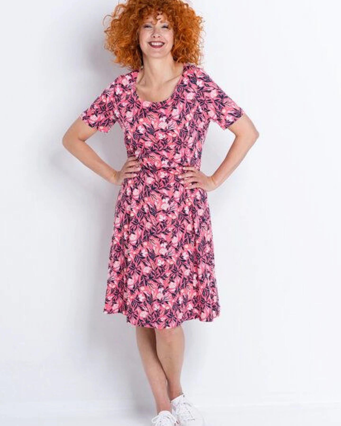 Heidekönigin Jerseykleid A-Linie – Ansicht 3