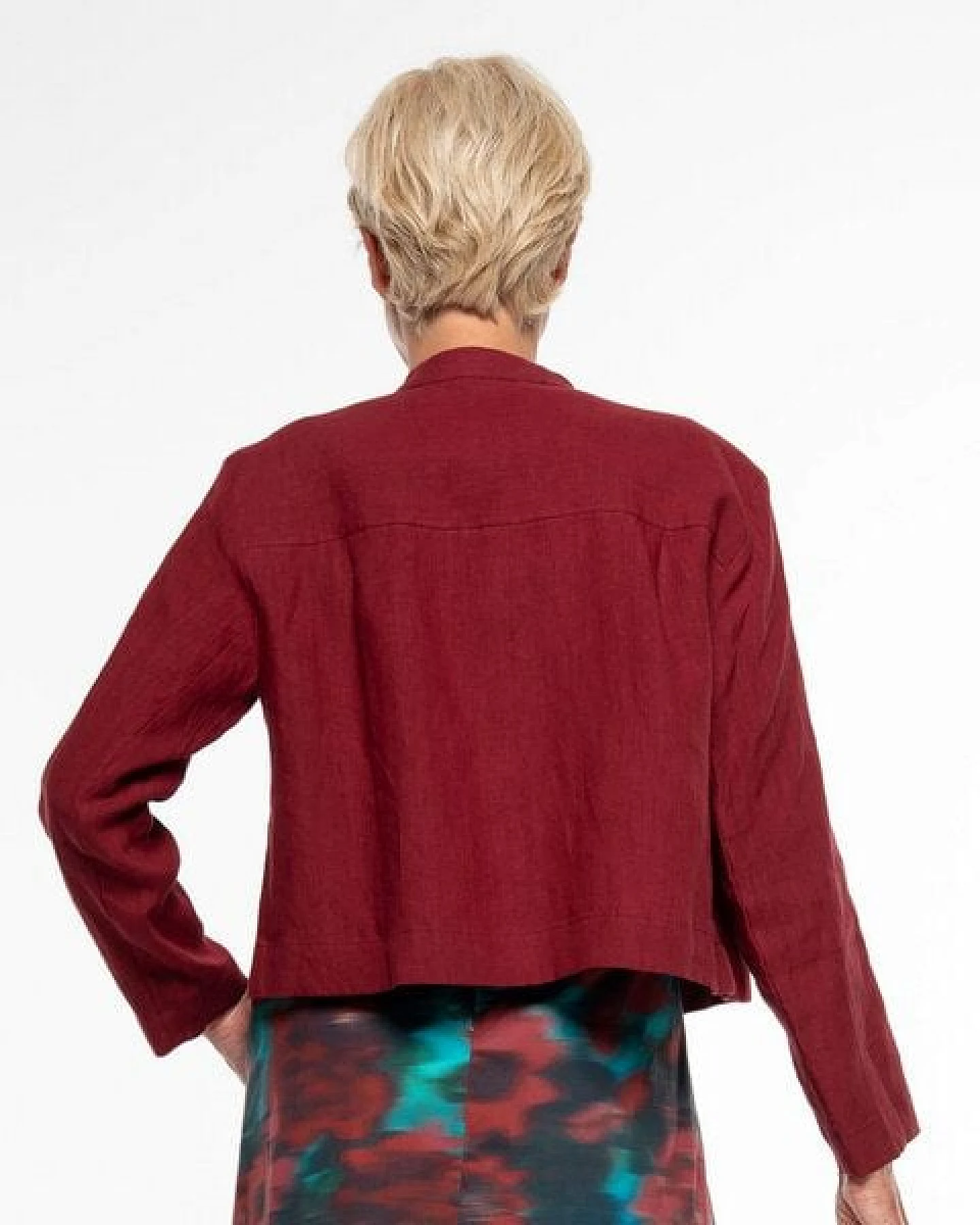 Alma & Lovis Lässiger Leinen-Kurzblazer im modern Italian-Look – Ansicht 4