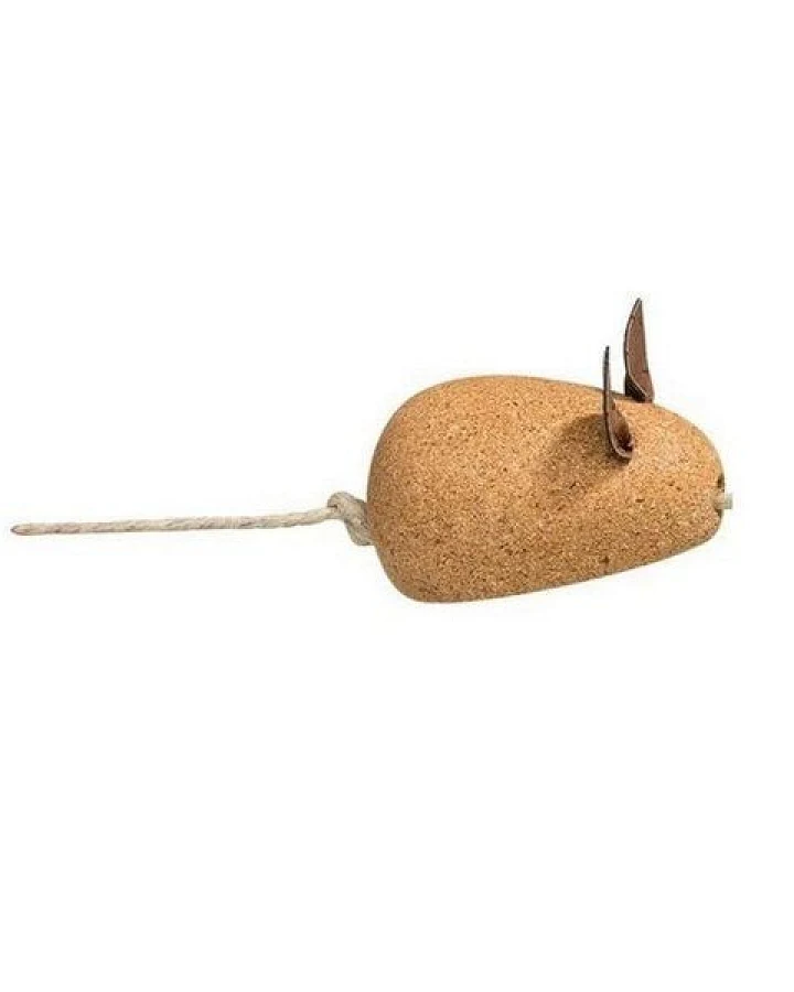 Kork-Deko Katzenspielzeug Maus aus Kork & Hanf
