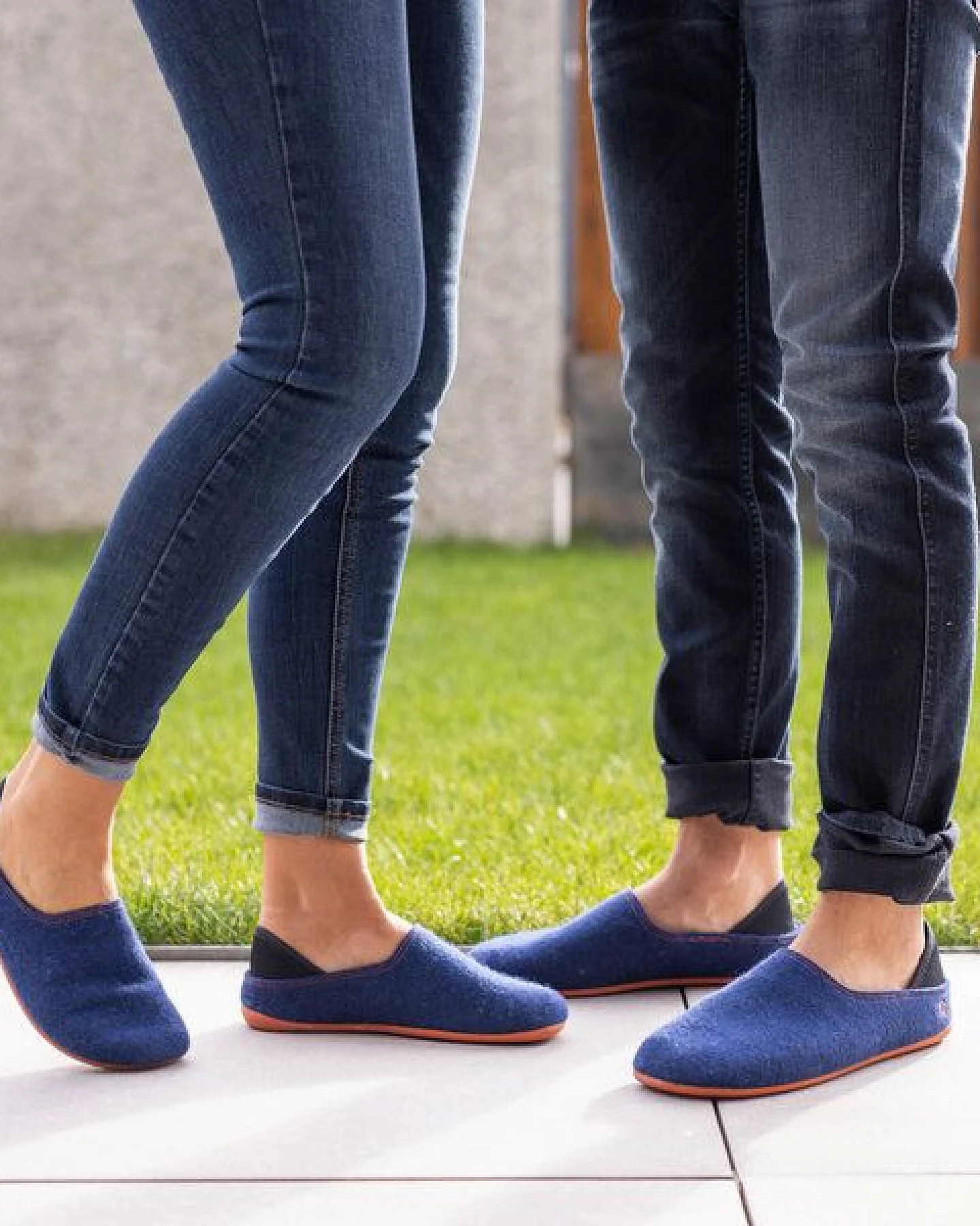 Gottstein Filzhausschuh Wool Slip-On aus 100% Schurwolle - für Damen & Herren - Rutschfeste Gummisohle – Ansicht 2