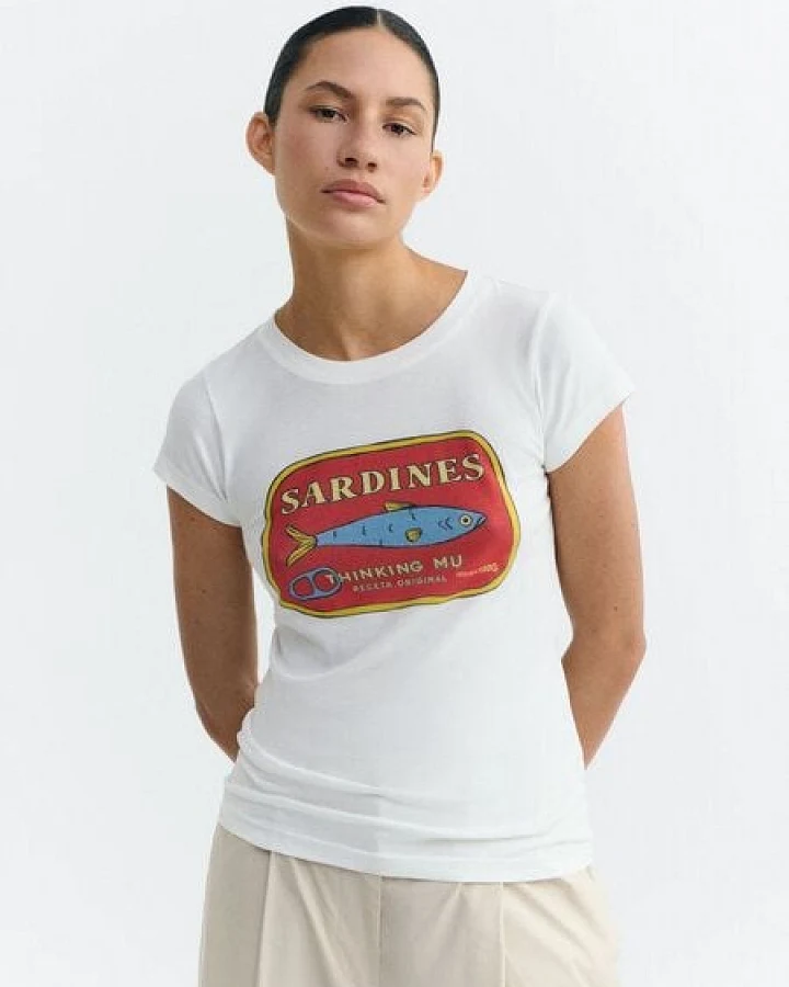 thinking mu Damen T-Shirt - Sardinas Mirna Tee - aus Bio-Baumwolle