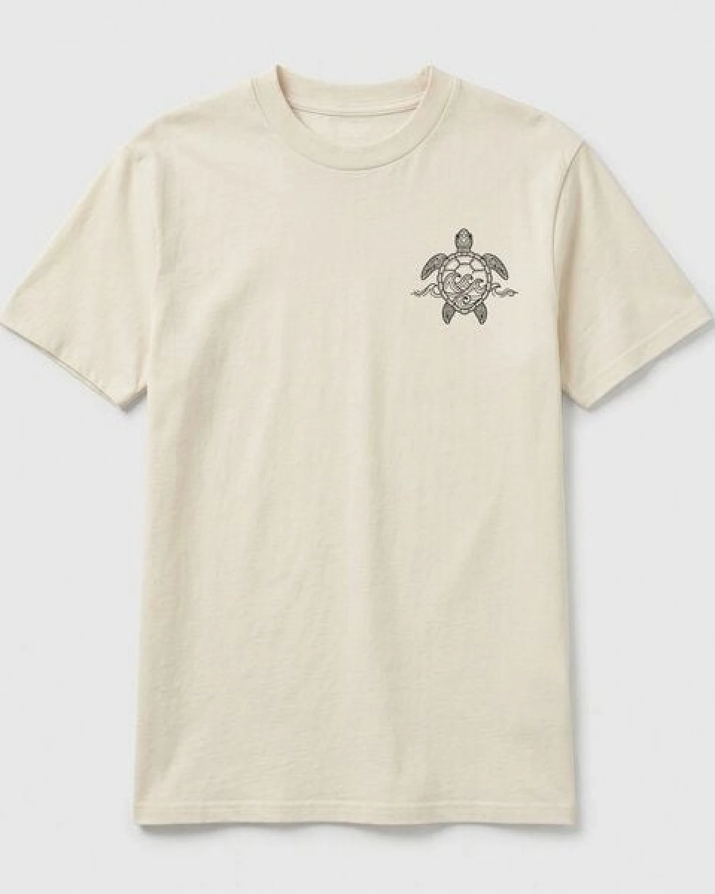 vis wear Schildkröte - Turtle Surf - Ozean und Wellen - Pure Natural Bio Baumwolle Shirt – Ansicht 4