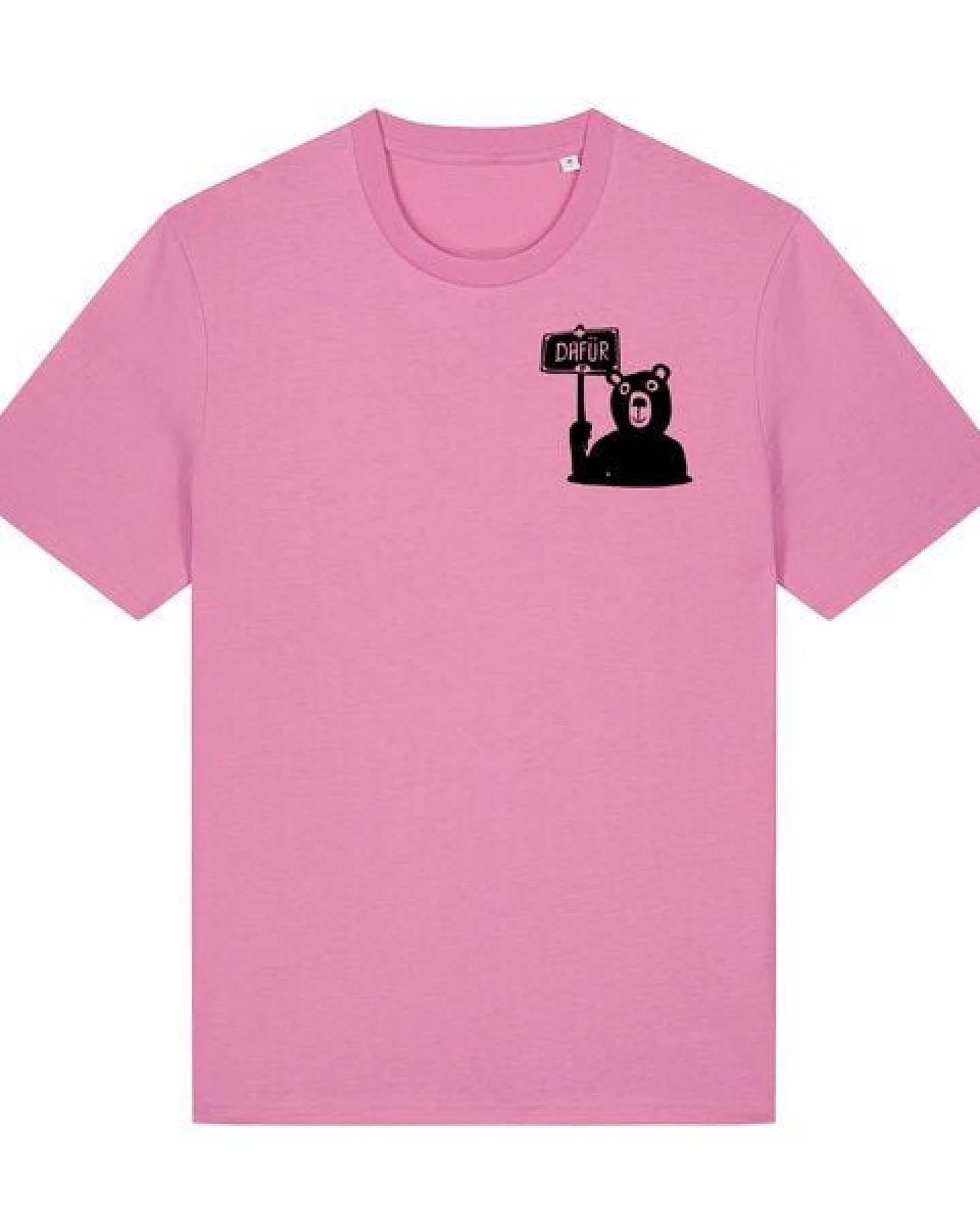 päfjes Der Bär ist DAFÜR! Du auch? - Fair Wear Männer Unisex Bio T-Shirt Siebdruck – Ansicht 2