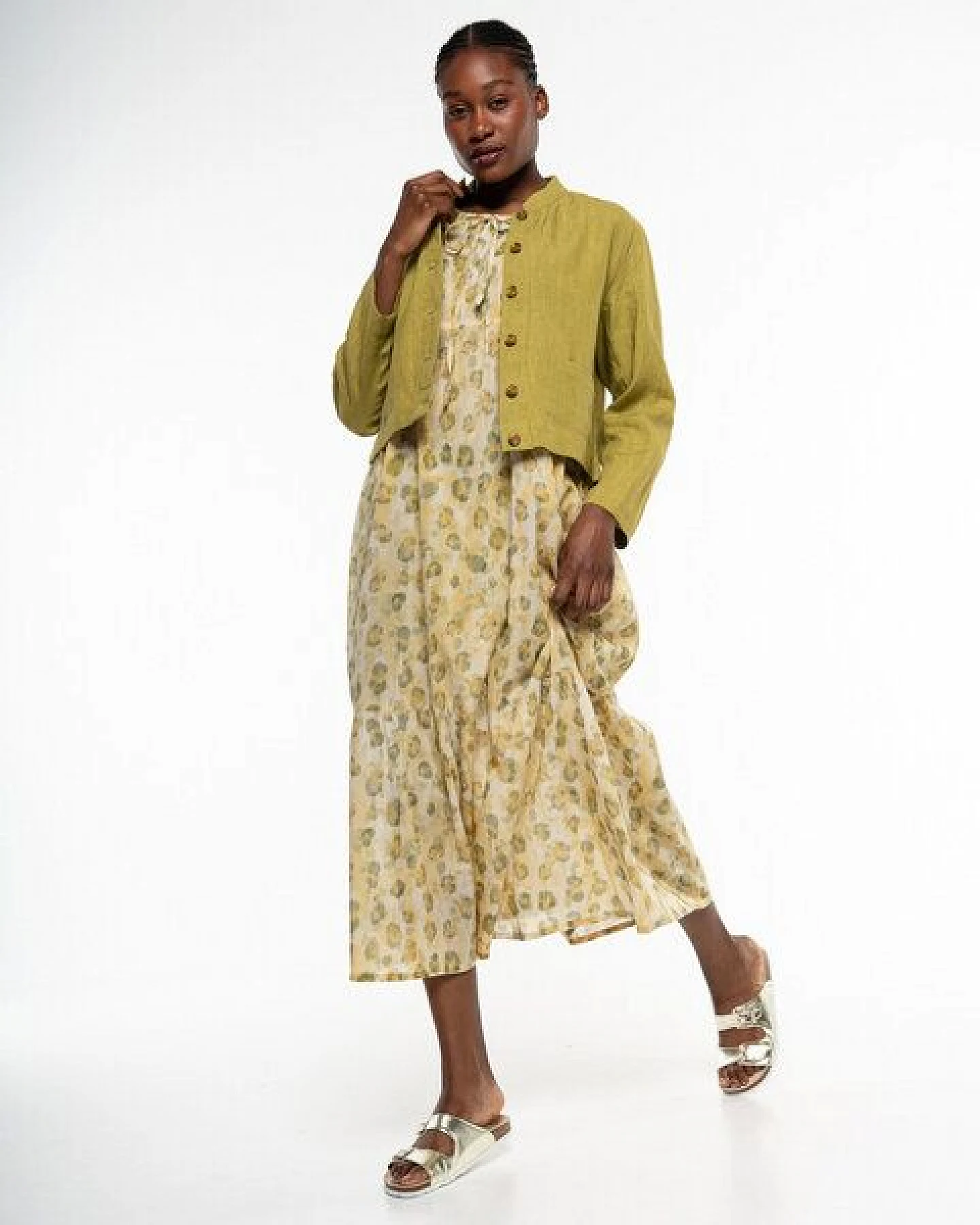 Alma & Lovis Lässiger Leinen-Kurzblazer im modern Italian-Look – Ansicht 2