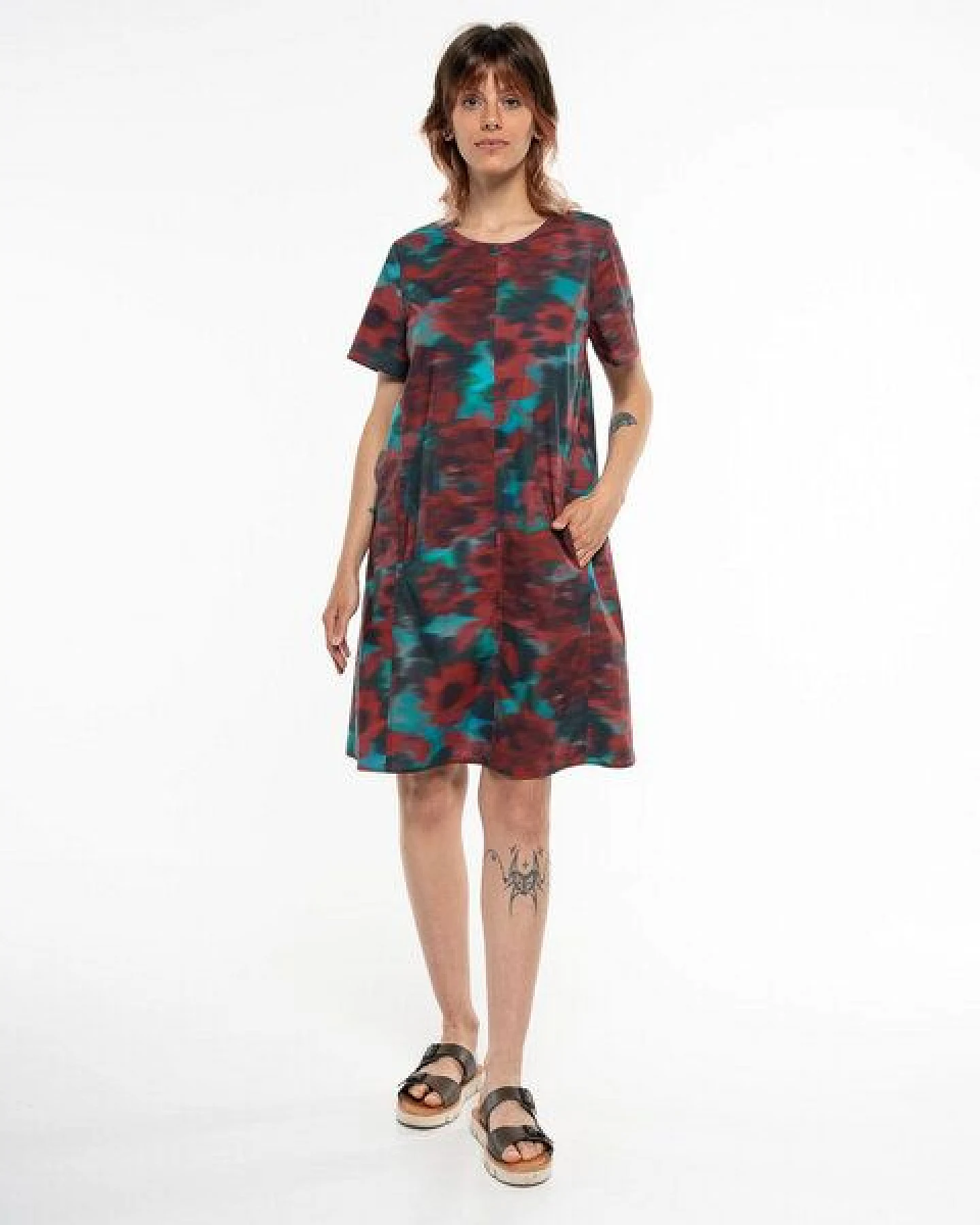 Alma & Lovis Florales Print-Kleid aus Organic Cotton – Ansicht 3