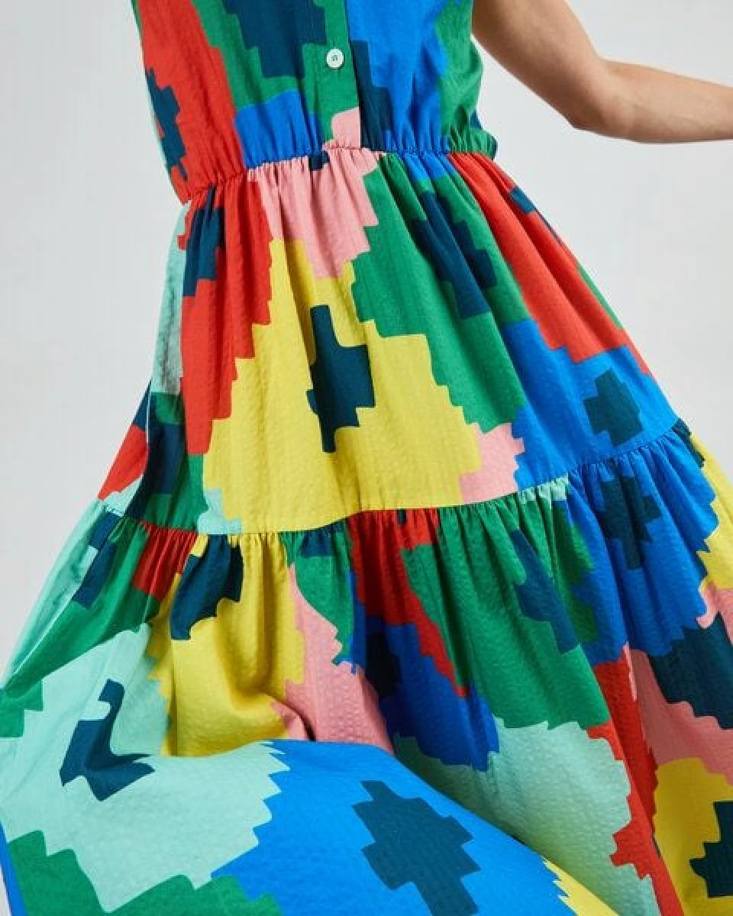 Brava Fabrics Hemdblusen-Kleid Maxi – Ansicht 3