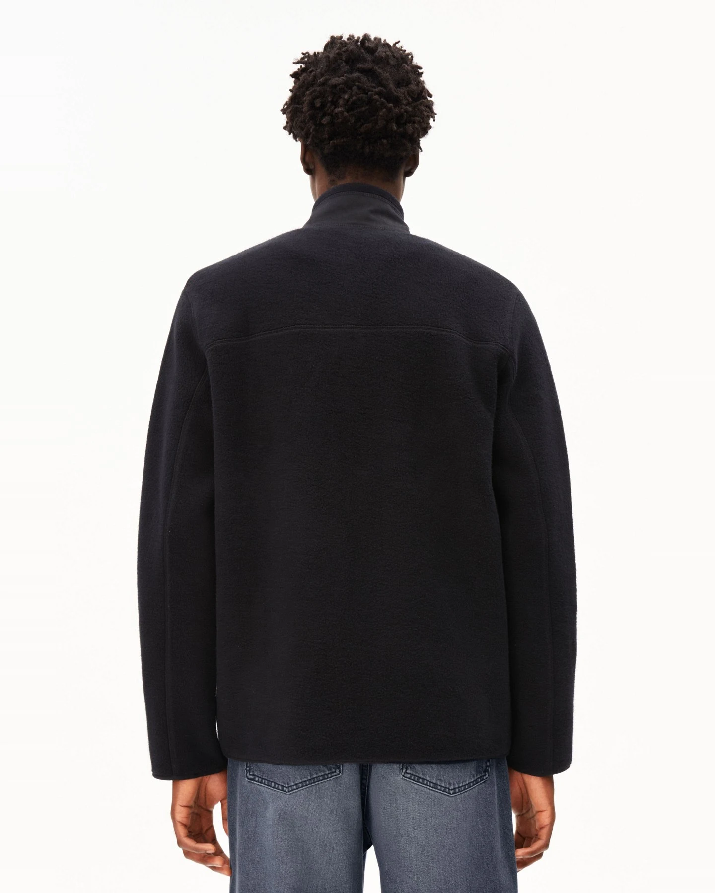 Jacke Blouson Flaabo Fleece Schwarz – Ansicht 3
