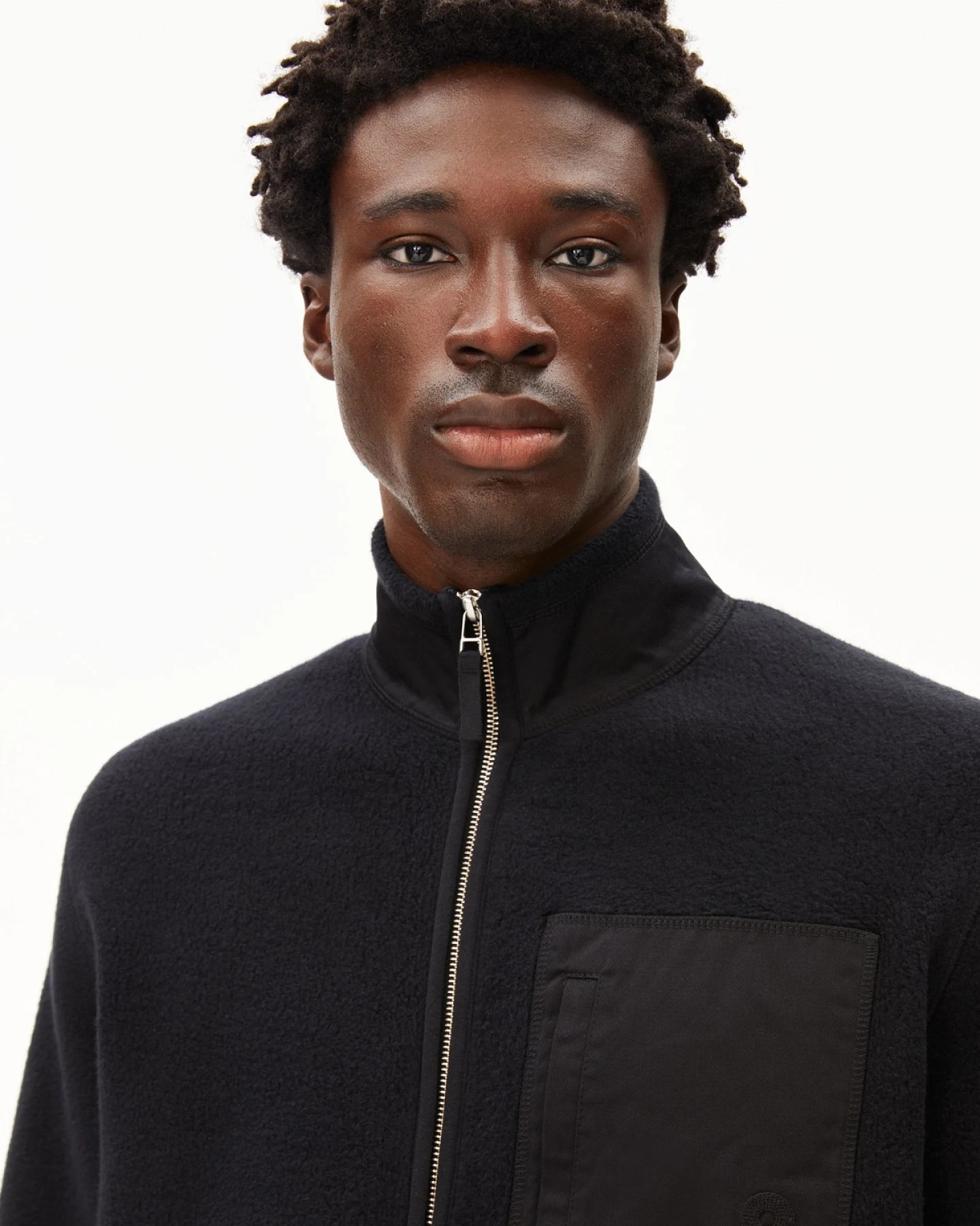 Jacke Blouson Flaabo Fleece Schwarz – Ansicht 4