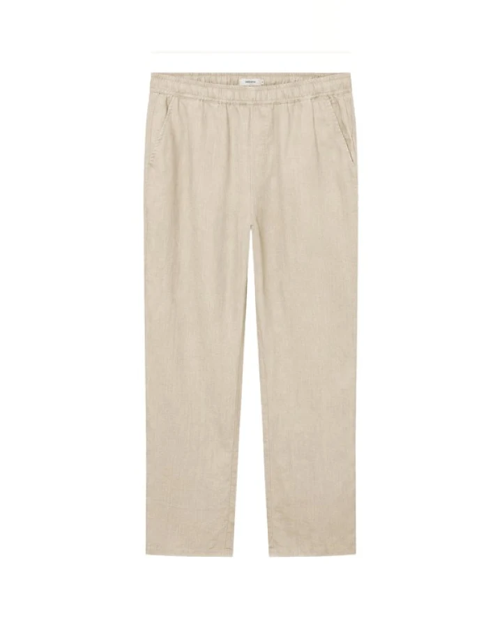 DEDICATED - Pants Borrby Linen - Freizeithose Gr S beige