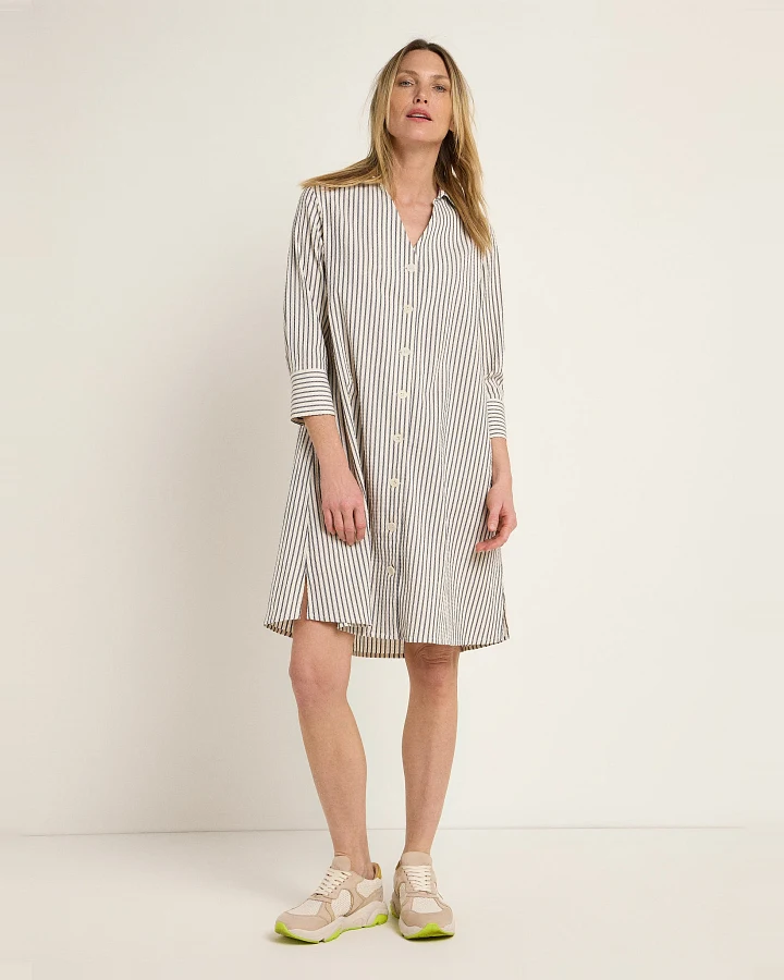 Streifen Hemdblusenkleid (OCS)