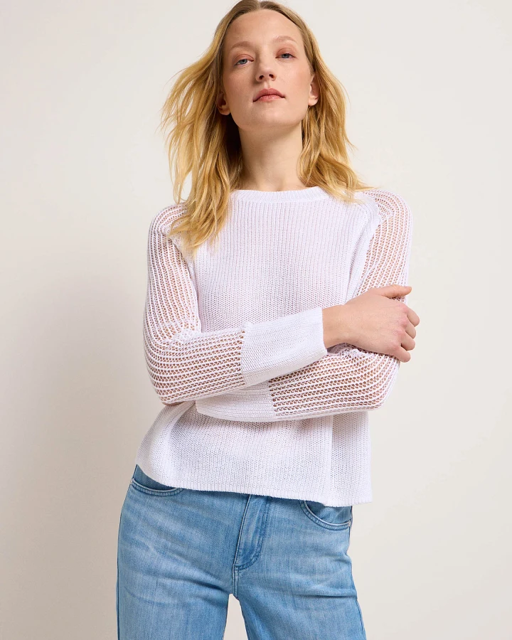 Pullover im Strickmix