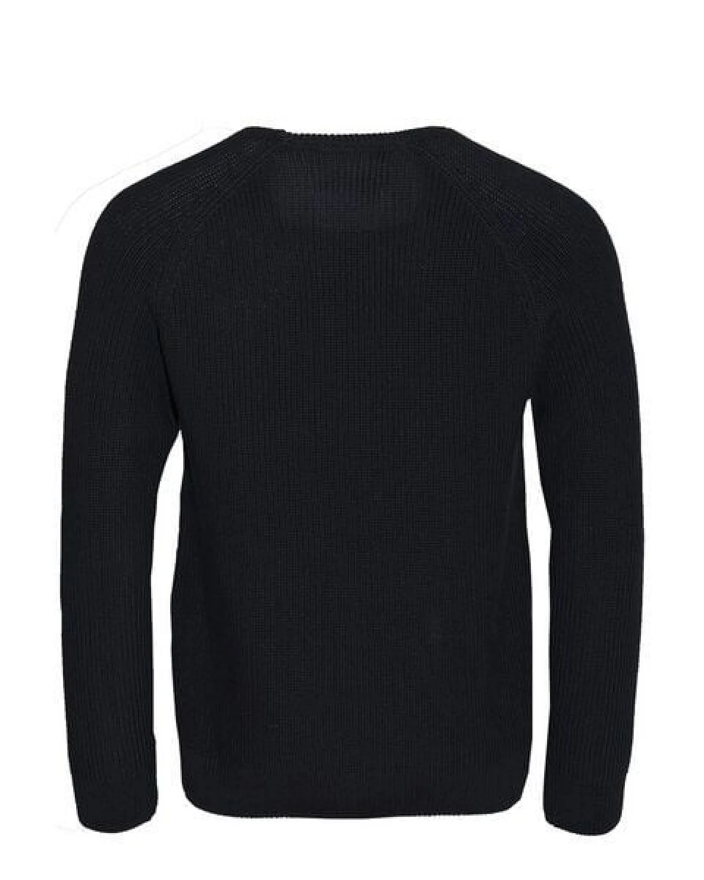 FÄDD Herren Sweatshirt Strickpullover Biobaumwolle HipsterHans Navy Schwarz – Ansicht 2