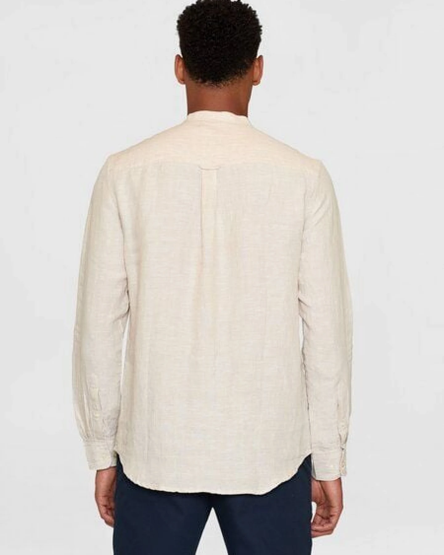 KnowledgeCotton Apparel Langarm-Hemd Costum Fit Linen – Ansicht 3