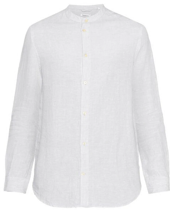 KnowledgeCotton Apparel Langarm-Hemd Costum Fit Linen