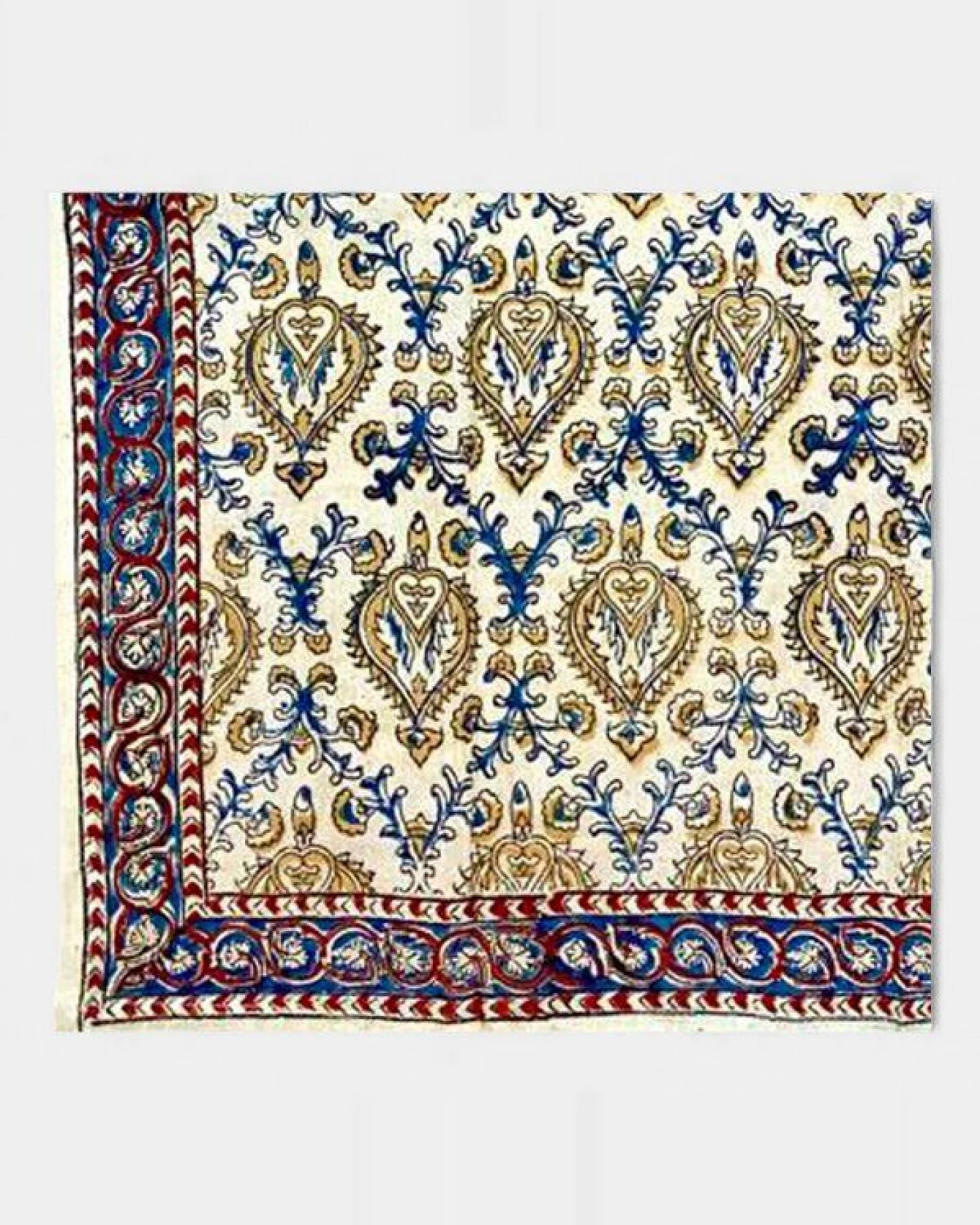 Der Lindwurm Kalamkari- Tuch (55x55 cm), Handdruck mit Pflanzenfarben – Ansicht 2