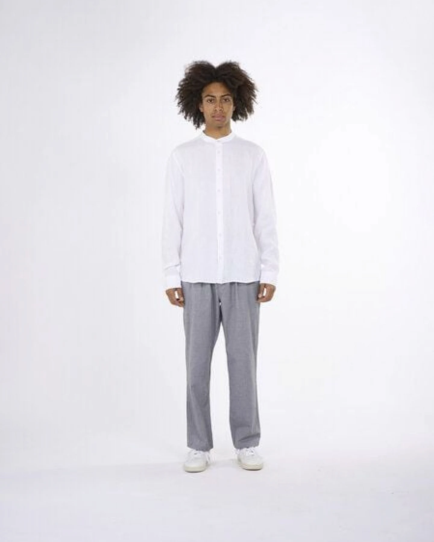 KnowledgeCotton Apparel Langarm-Hemd Costum Fit Linen – Ansicht 4
