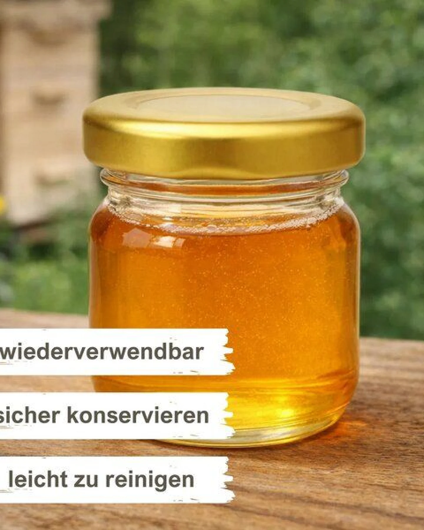 mikken 10 kleine Einmachgläser 40 ml mit Schraubdeckel verschiedene Farben – Ansicht 2