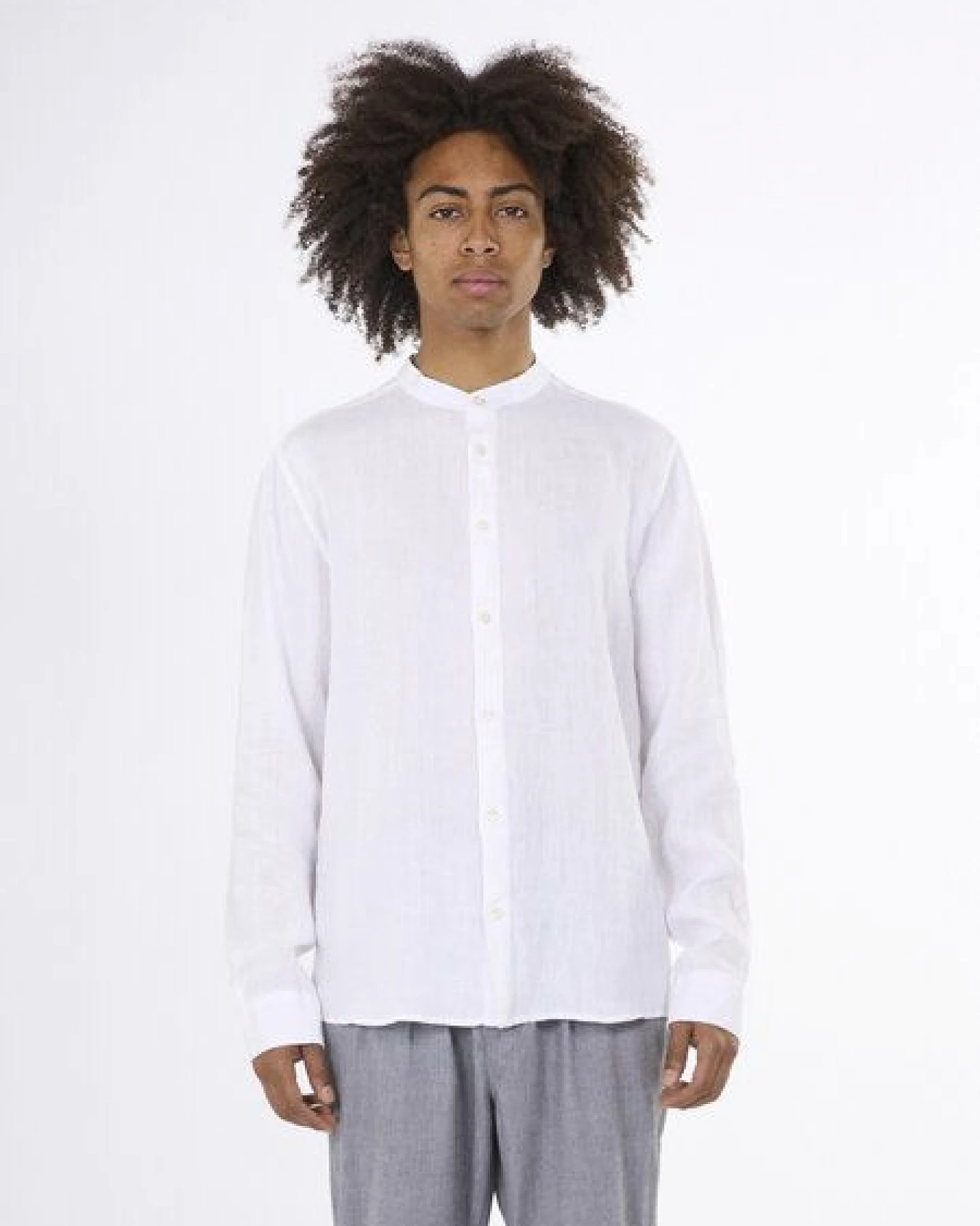 KnowledgeCotton Apparel Langarm-Hemd Costum Fit Linen – Ansicht 2
