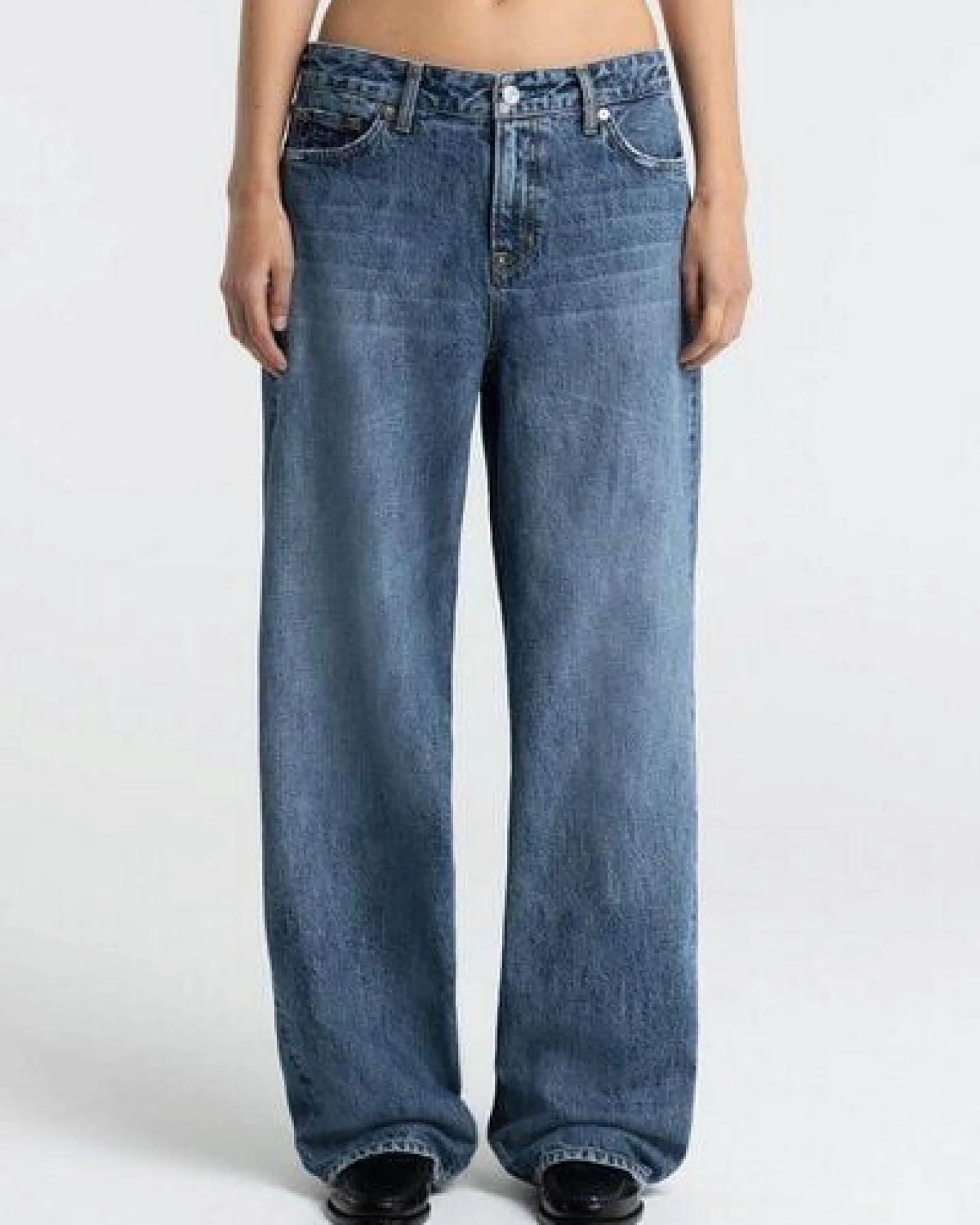 Kings Of Indigo JOAN Low Rise Loose Ceky Blue Worn – Ansicht 4
