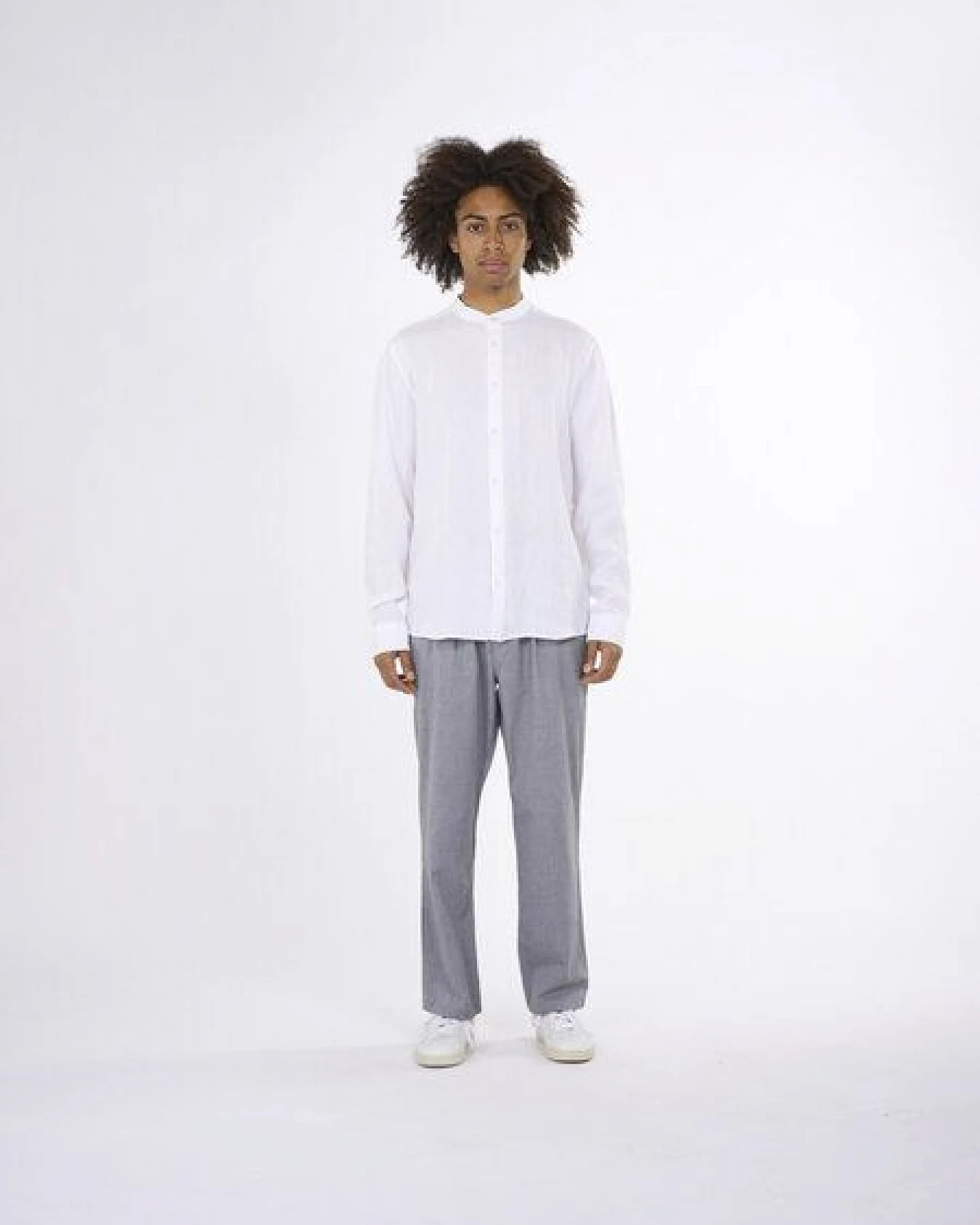 KnowledgeCotton Apparel Langarm-Hemd Costum Fit Linen – Ansicht 4