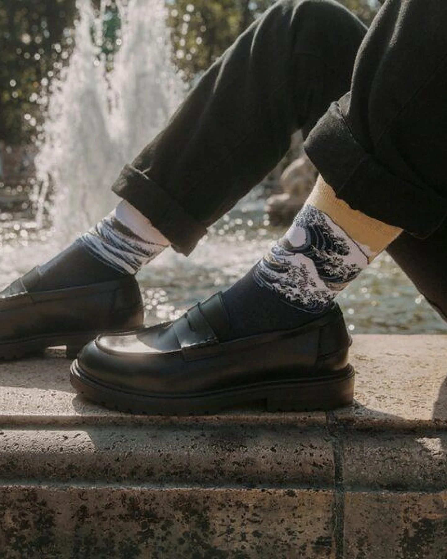 KUNSTSOKKEN Kunst Socken - Nahtlose Bunte Socken aus Bio-Baumwolle Mix - weihnachtsgeschenke für Künstler - Lustige Socken Geschenk – Ansicht 3