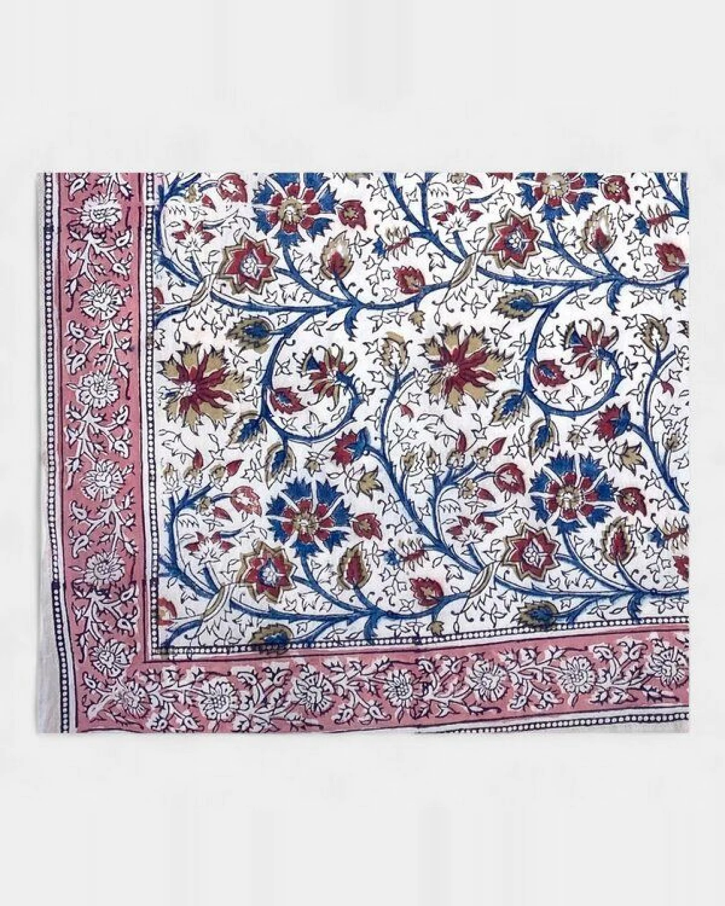 Der Lindwurm Kalamkari- Tuch (55x55 cm), Handdruck mit Pflanzenfarben – Ansicht 2